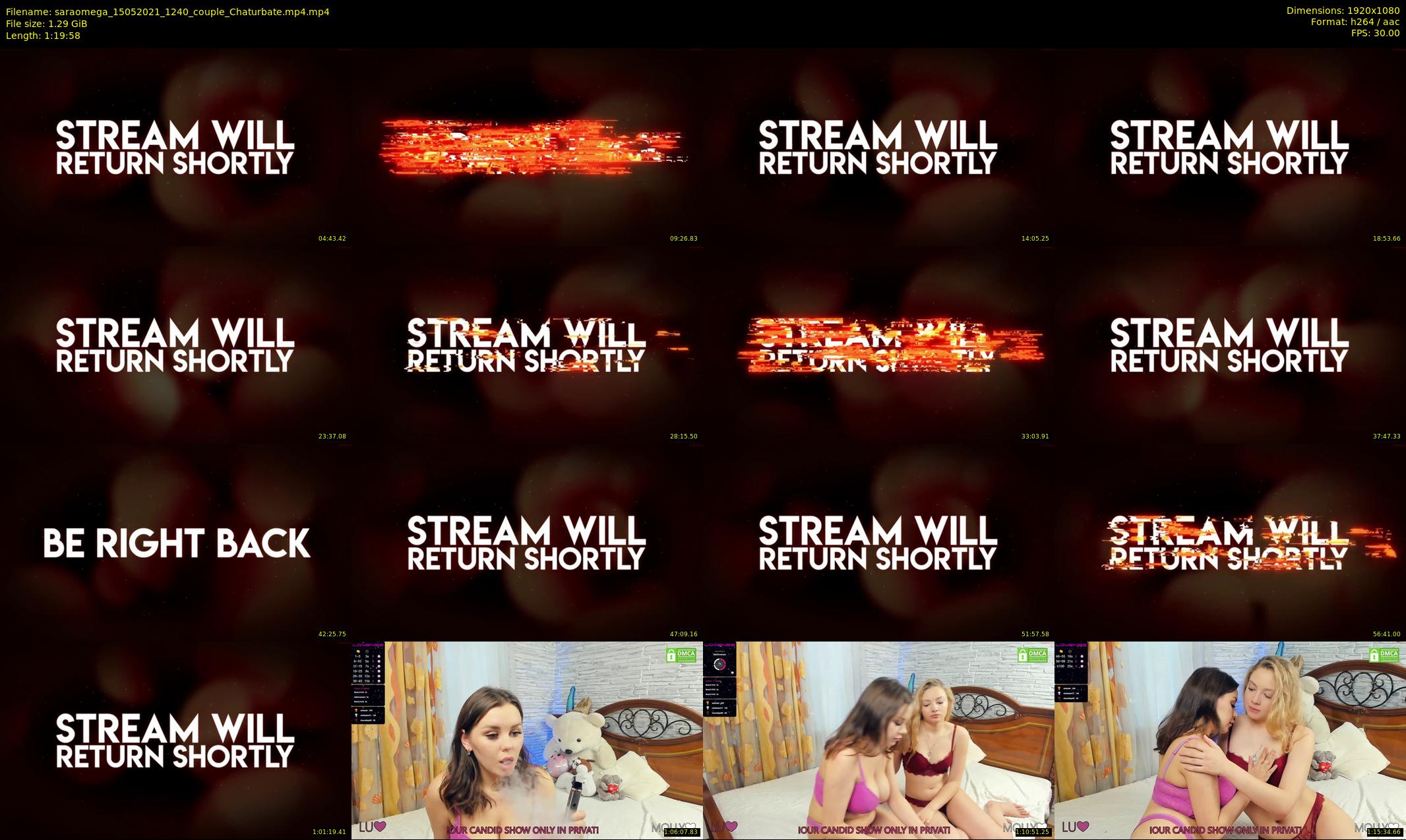 saraomega — 80 minute Chaturbate couple cam show recording, 1080p, May 15, 2021