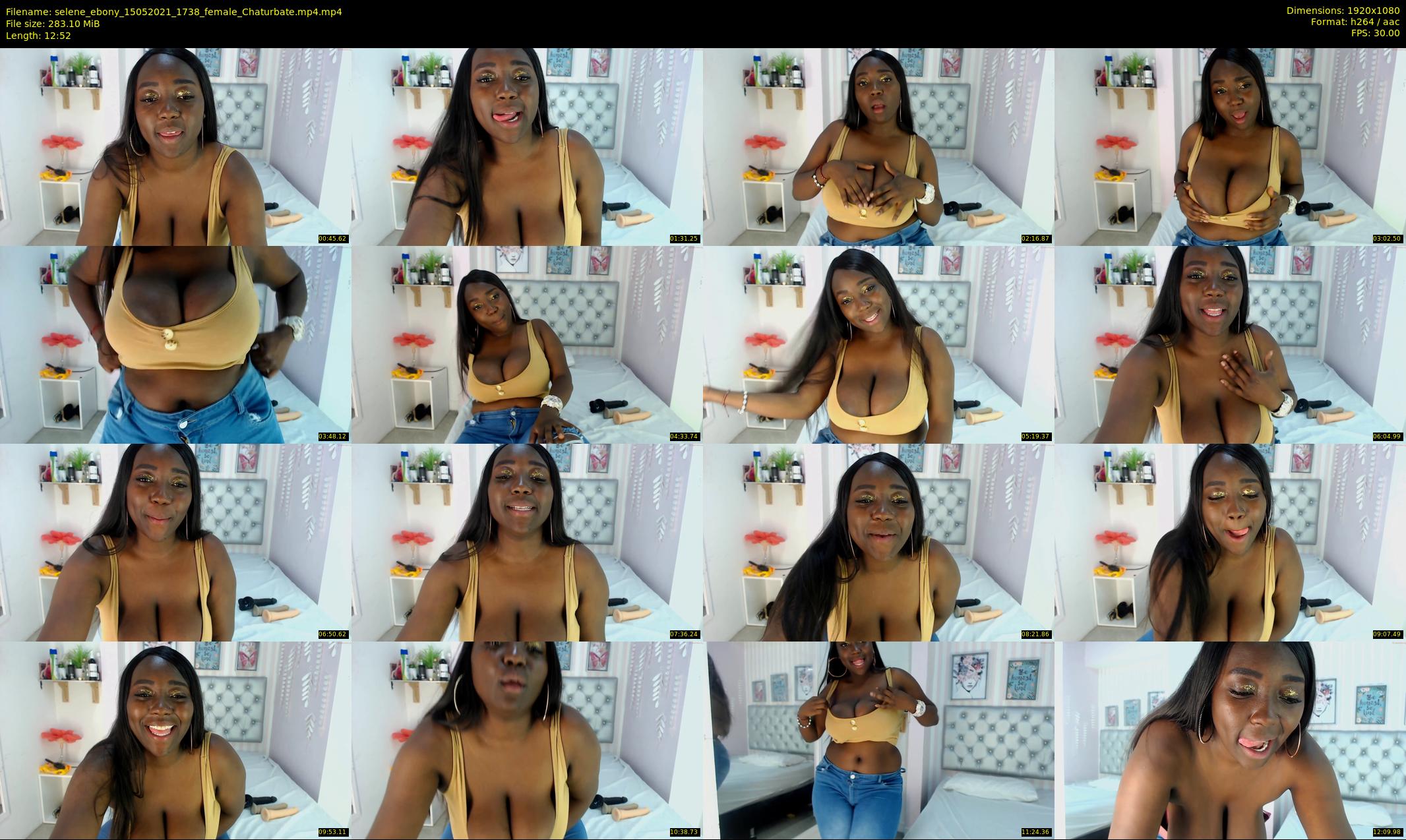selene_ebony — 13 minute Chaturbate female cam show recording, 1080p, May 15, 2021