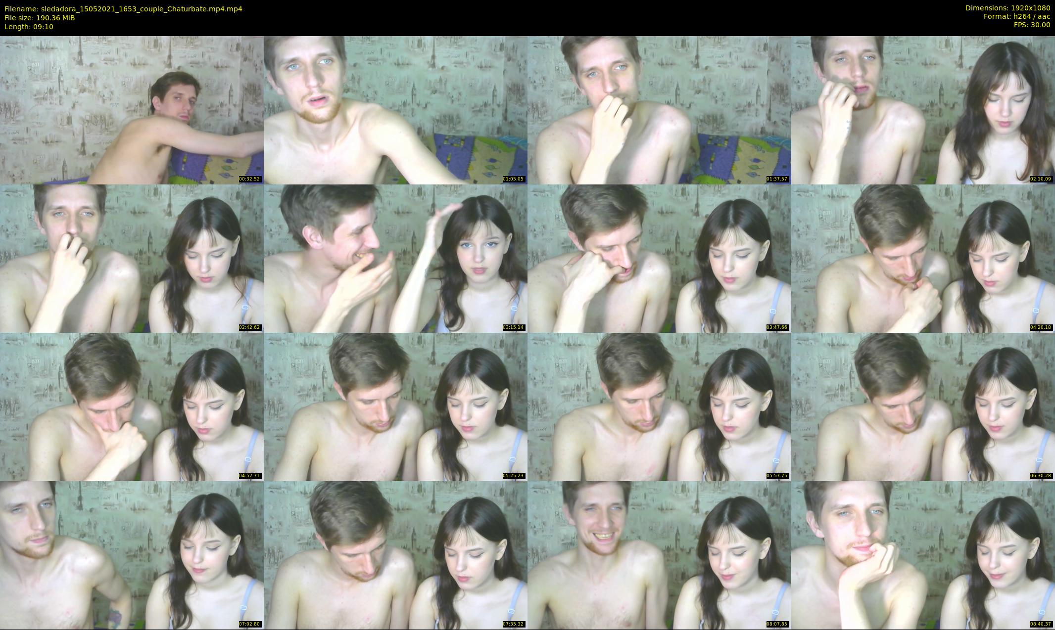 sledadora — 10 minute Chaturbate couple cam show recording, 1080p, May 15, 2021