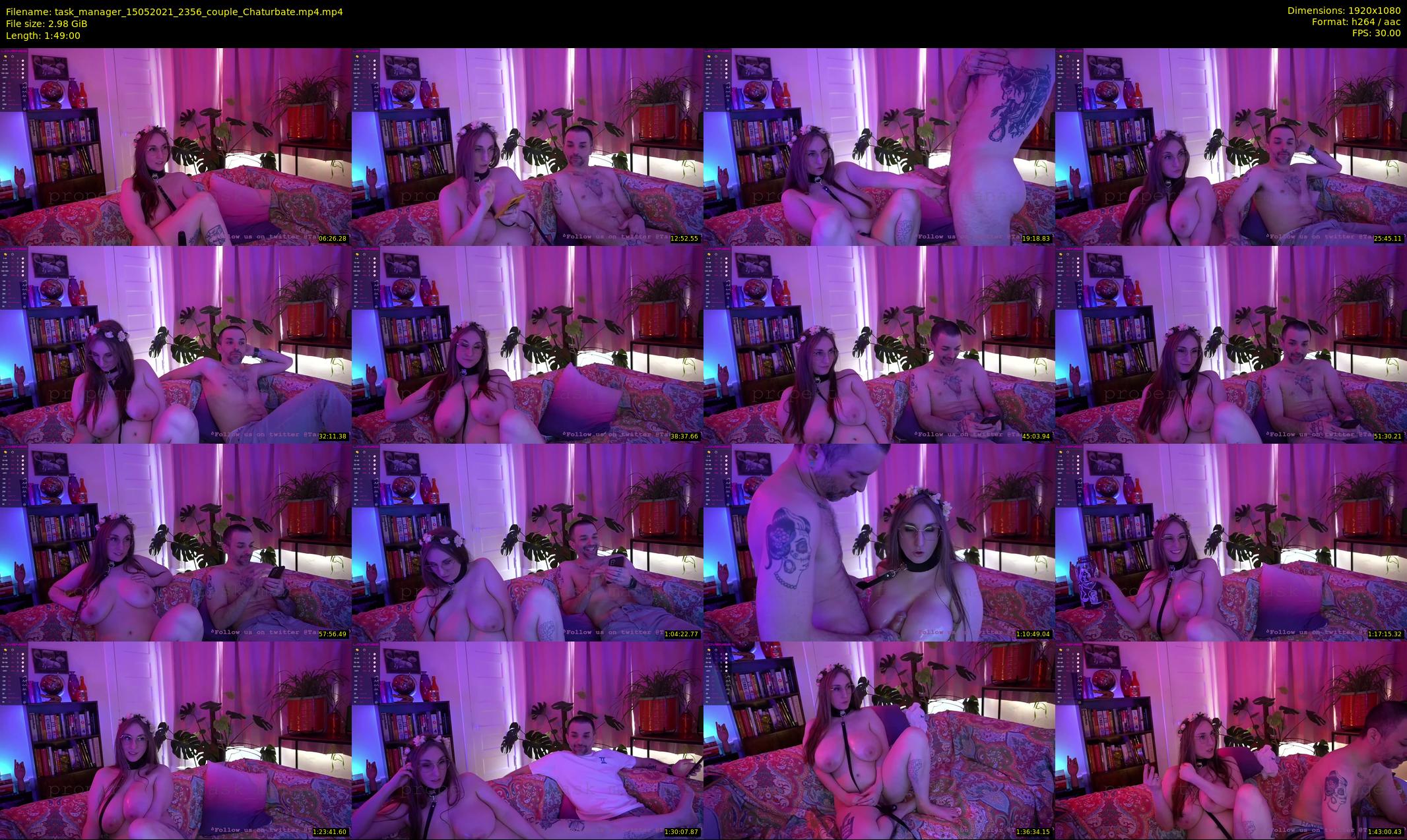 task_manager — 109 minute Chaturbate couple cam show recording, 1080p, May 15, 2021