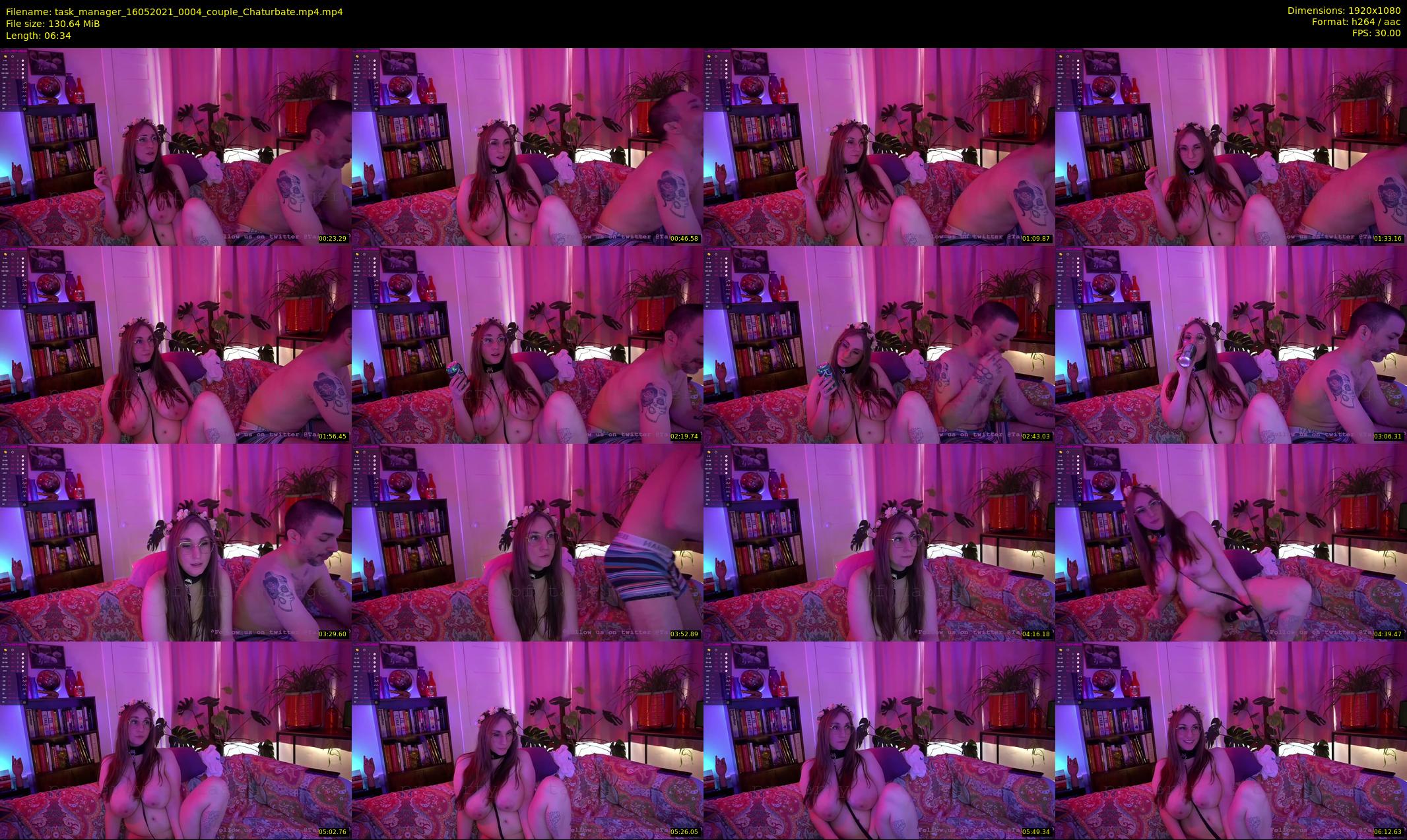 task_manager — 7 minute Chaturbate couple cam show recording, 1080p, May 16, 2021