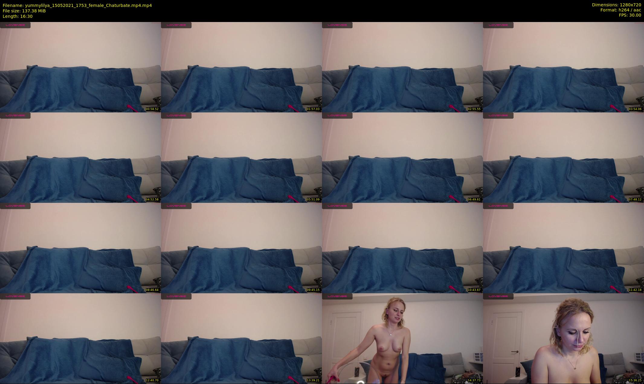 yummylilya — 17 minute Chaturbate female cam show recording, 720p, May 15, 2021