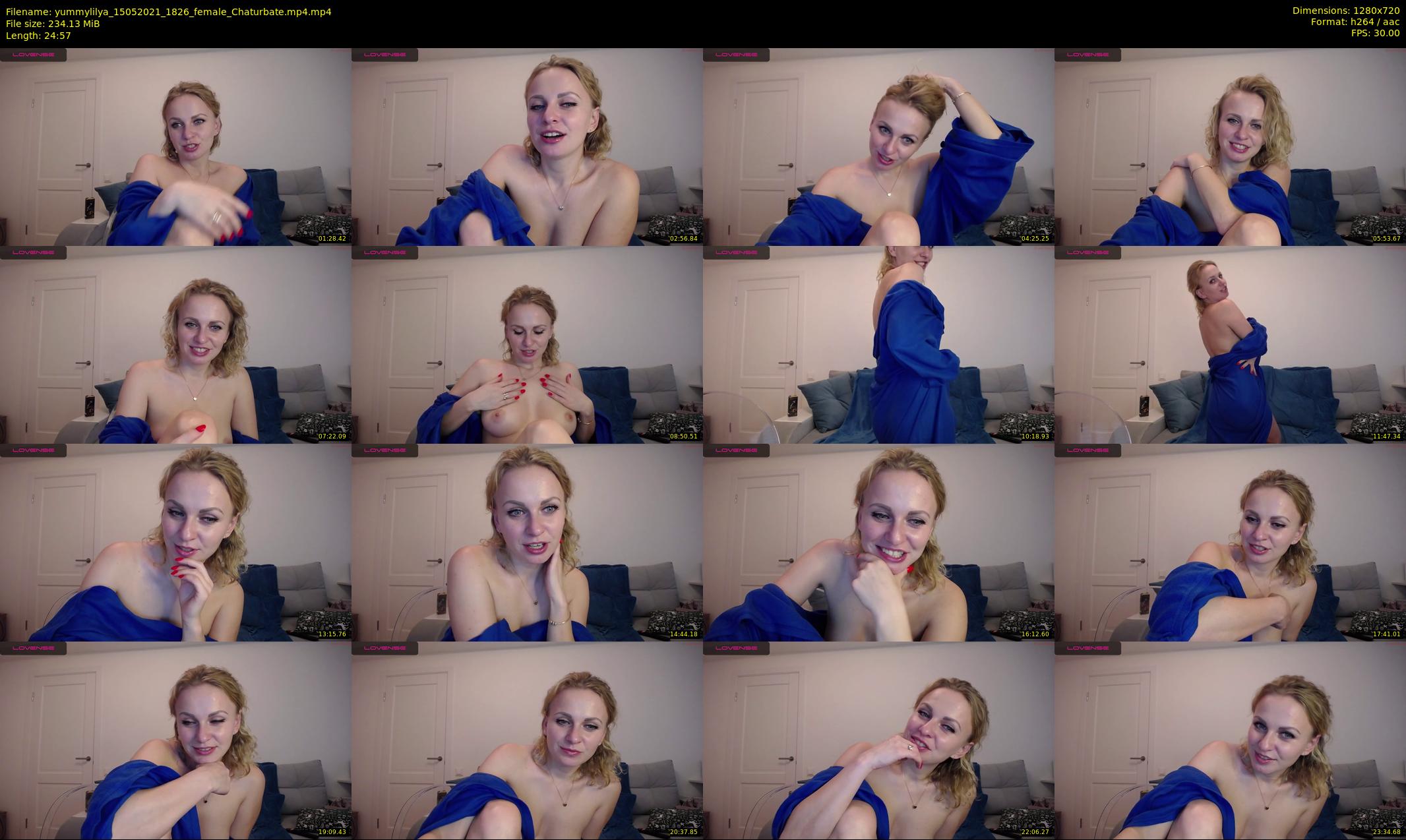 yummylilya — 25 minute Chaturbate female cam show recording, 720p, May 15, 2021
