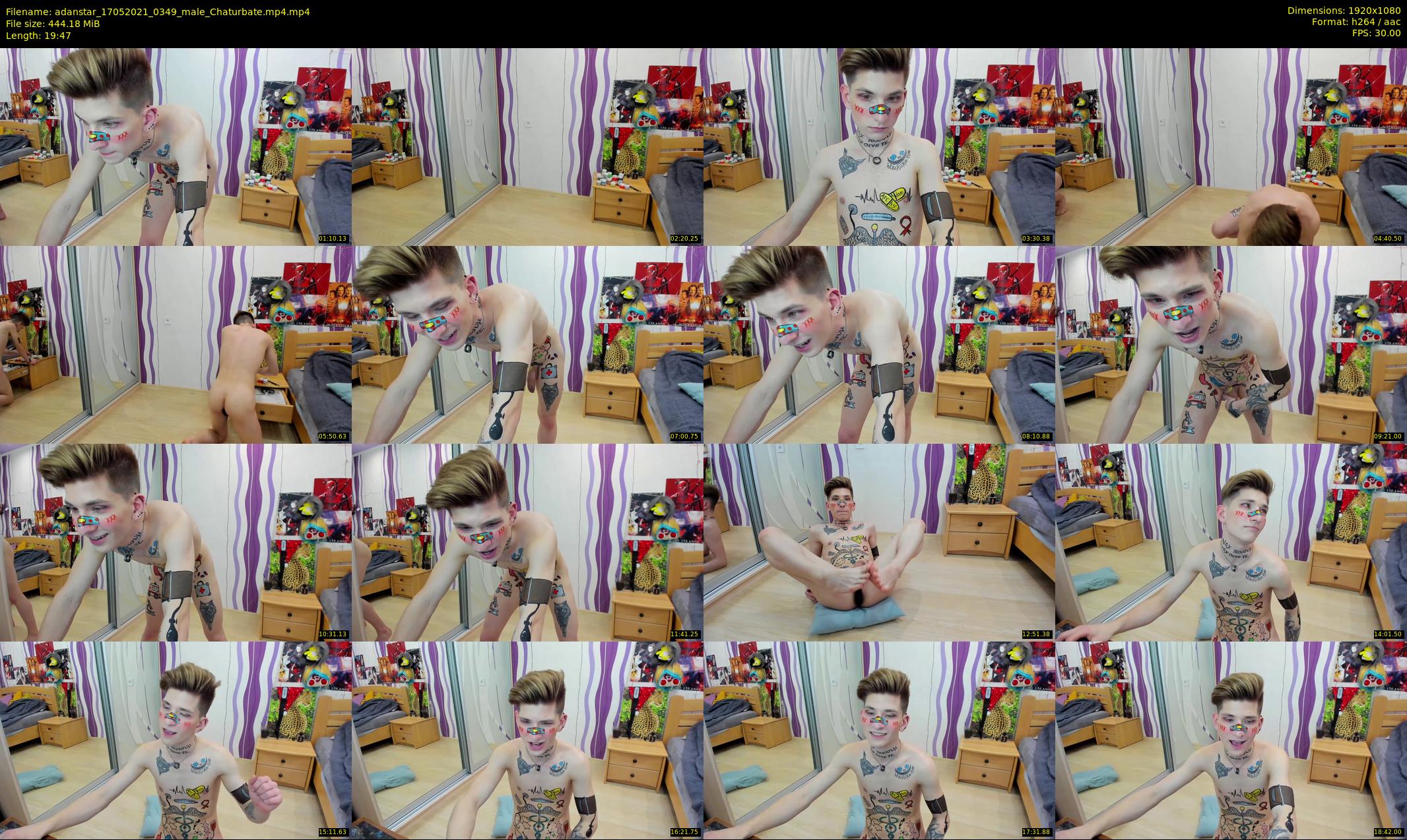 adanstar — 20 minute Chaturbate male cam show recording, 1080p, May 17, 2021