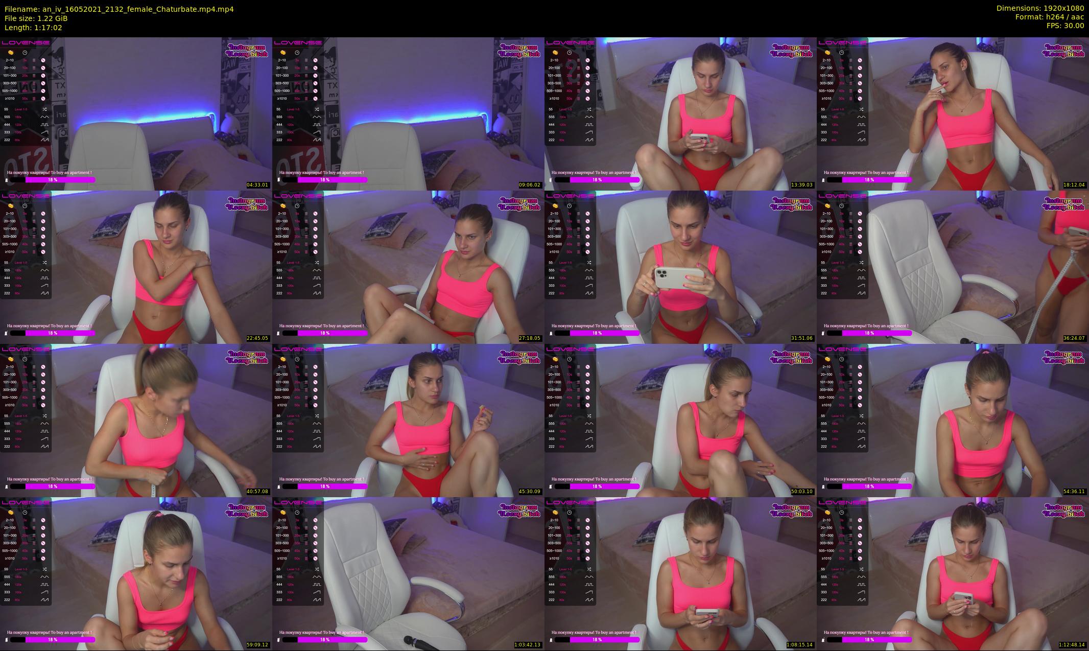 an_iv — 78 minute Chaturbate female cam show recording, 1080p, May 16, 2021