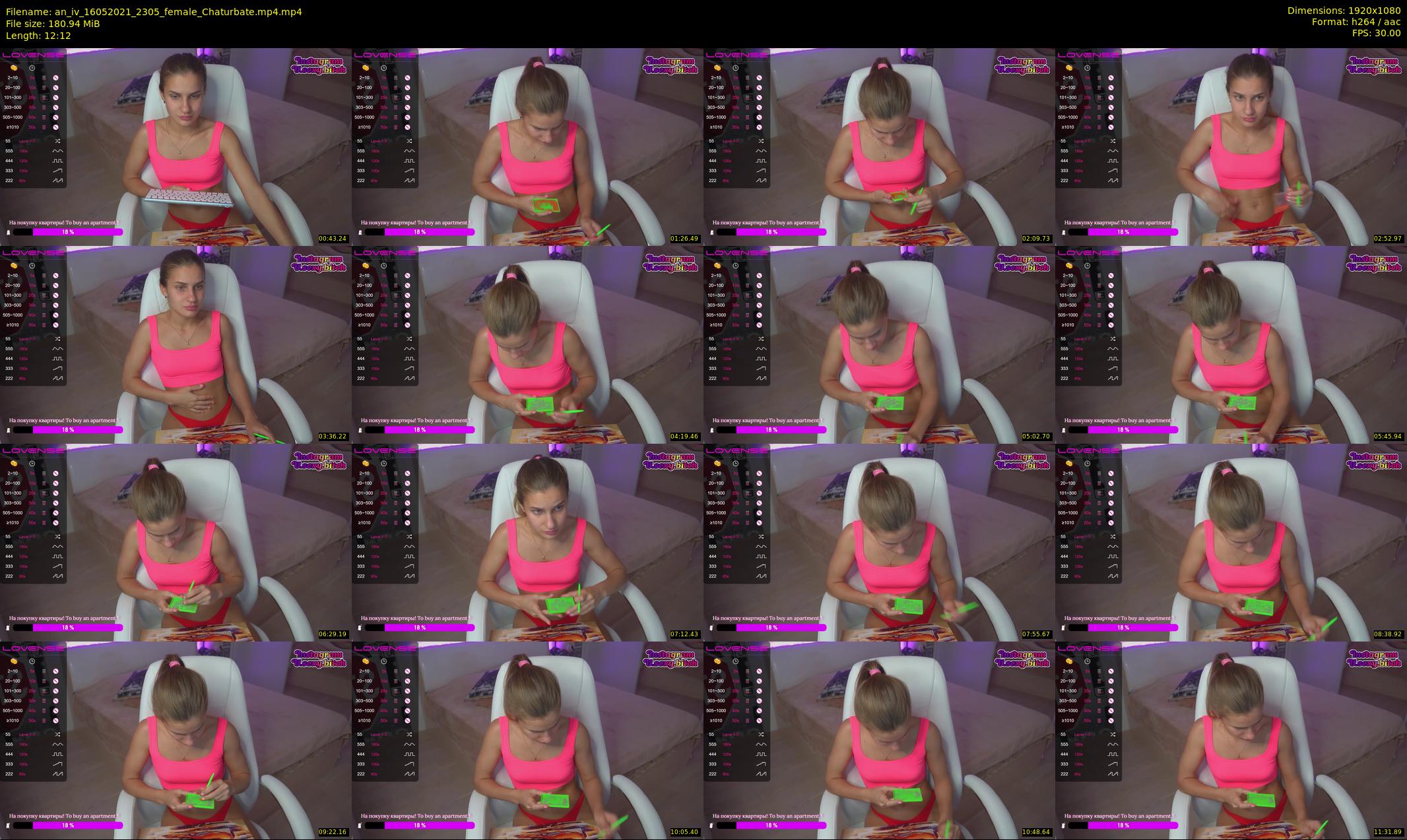 an_iv — 13 minute Chaturbate female cam show recording, 1080p, May 16, 2021