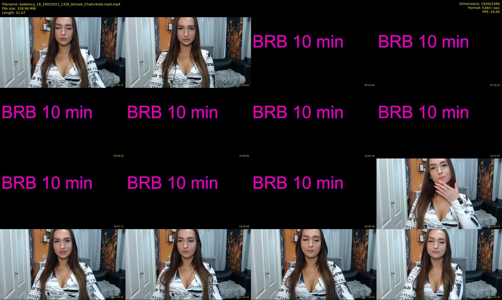 babelucy_18 — 32 minute Chaturbate female cam show recording, 1080p, May 16, 2021