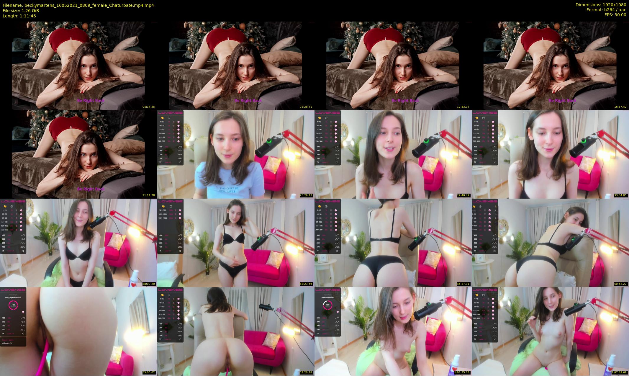 beckymartens — 72 minute Chaturbate female cam show recording, 1080p, May 16, 2021