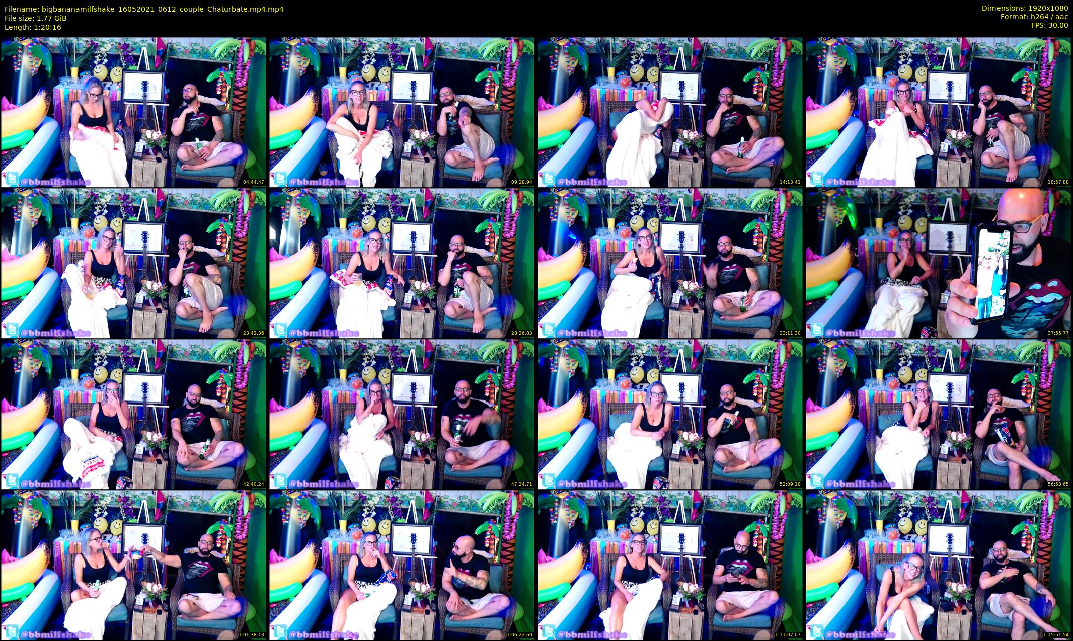 bigbananamilfshake — 81 minute Chaturbate couple cam show recording, 1080p, May 16, 2021
