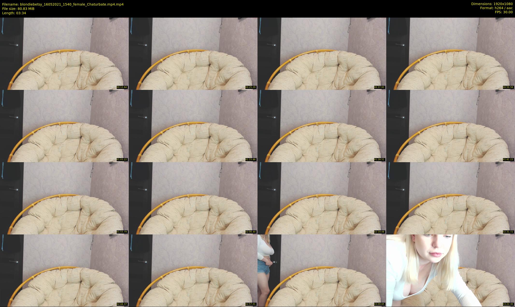 blondiebetsy — 4 minute Chaturbate female cam show recording, 1080p, May 16, 2021