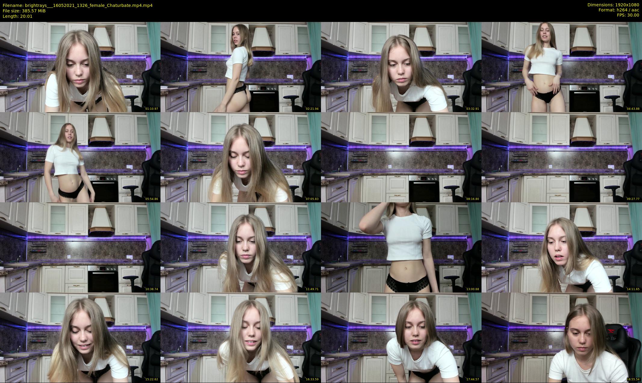 brightrays__ — 21 minute Chaturbate female cam show recording, 1080p, May 16, 2021