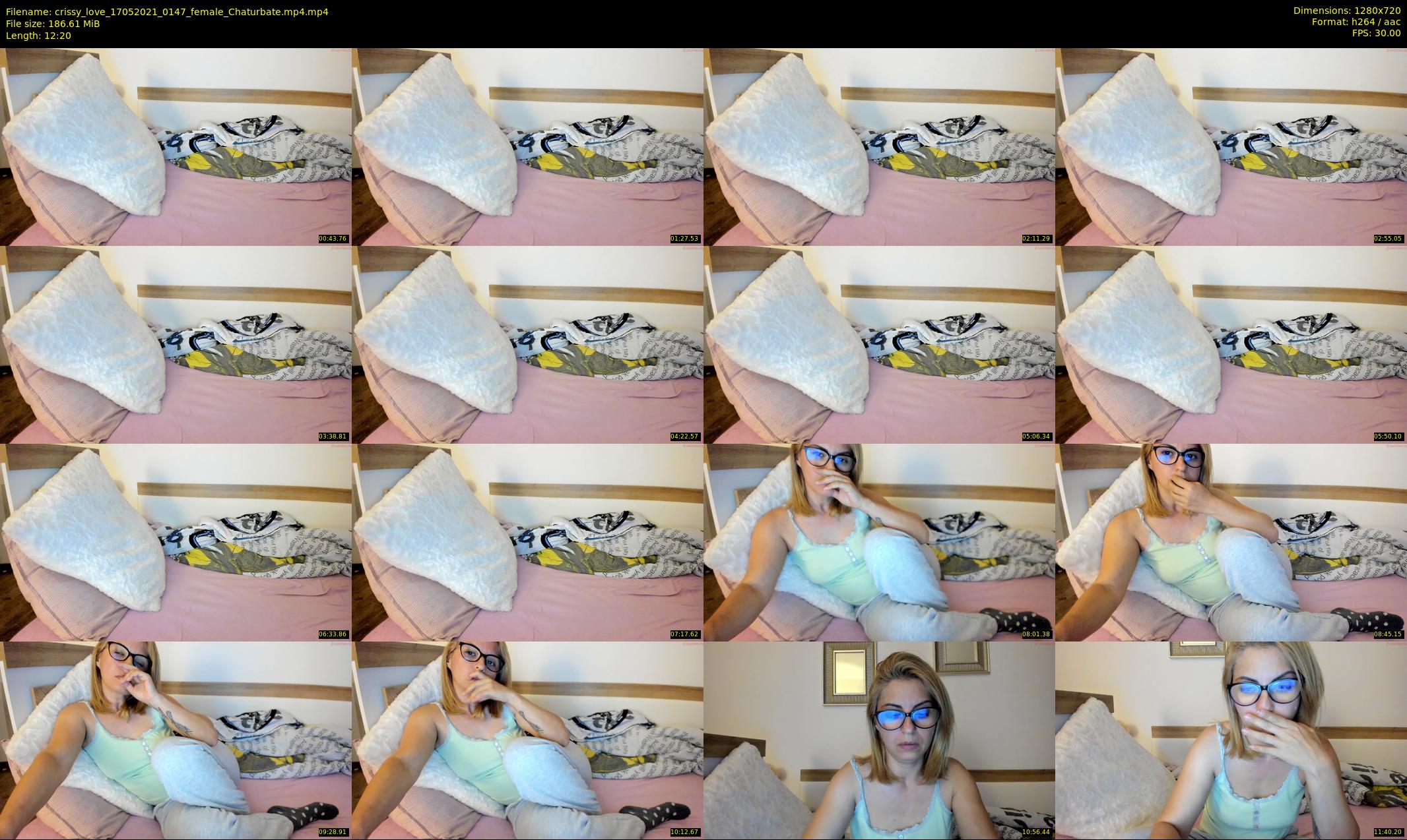 crissy_love — 13 minute Chaturbate female cam show recording, 720p, May 17, 2021