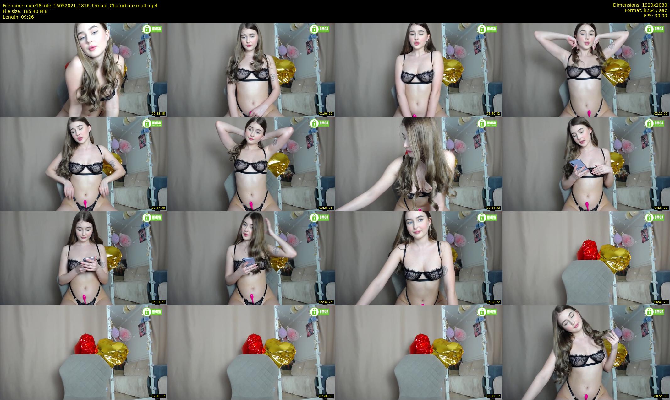 cute18cute — 10 minute Chaturbate female cam show recording, 1080p, May 16, 2021