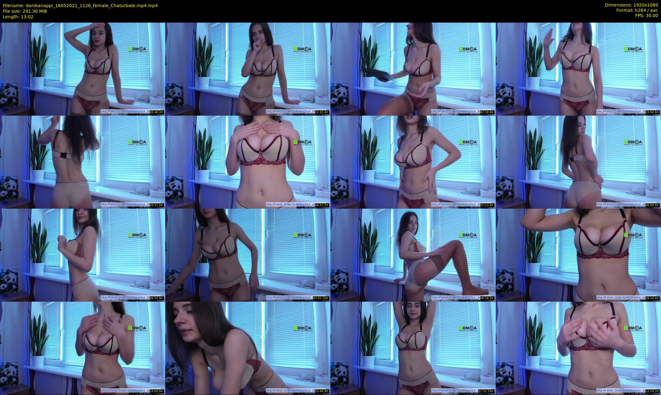 danikanappi — 14 minute Chaturbate female cam show recording, 1080p, May 16, 2021