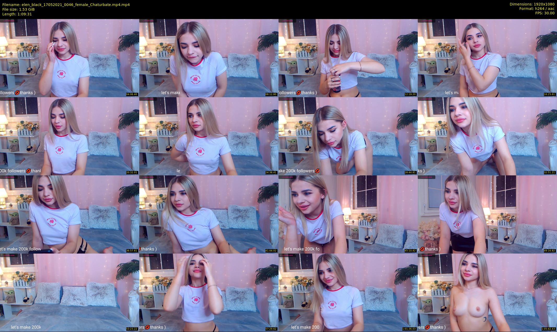 elen_black — 70 minute Chaturbate female cam show recording, 1080p, May 17, 2021
