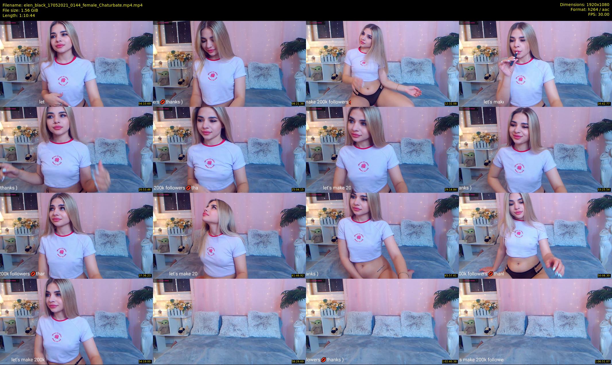 elen_black — 71 minute Chaturbate female cam show recording, 1080p, May 17, 2021