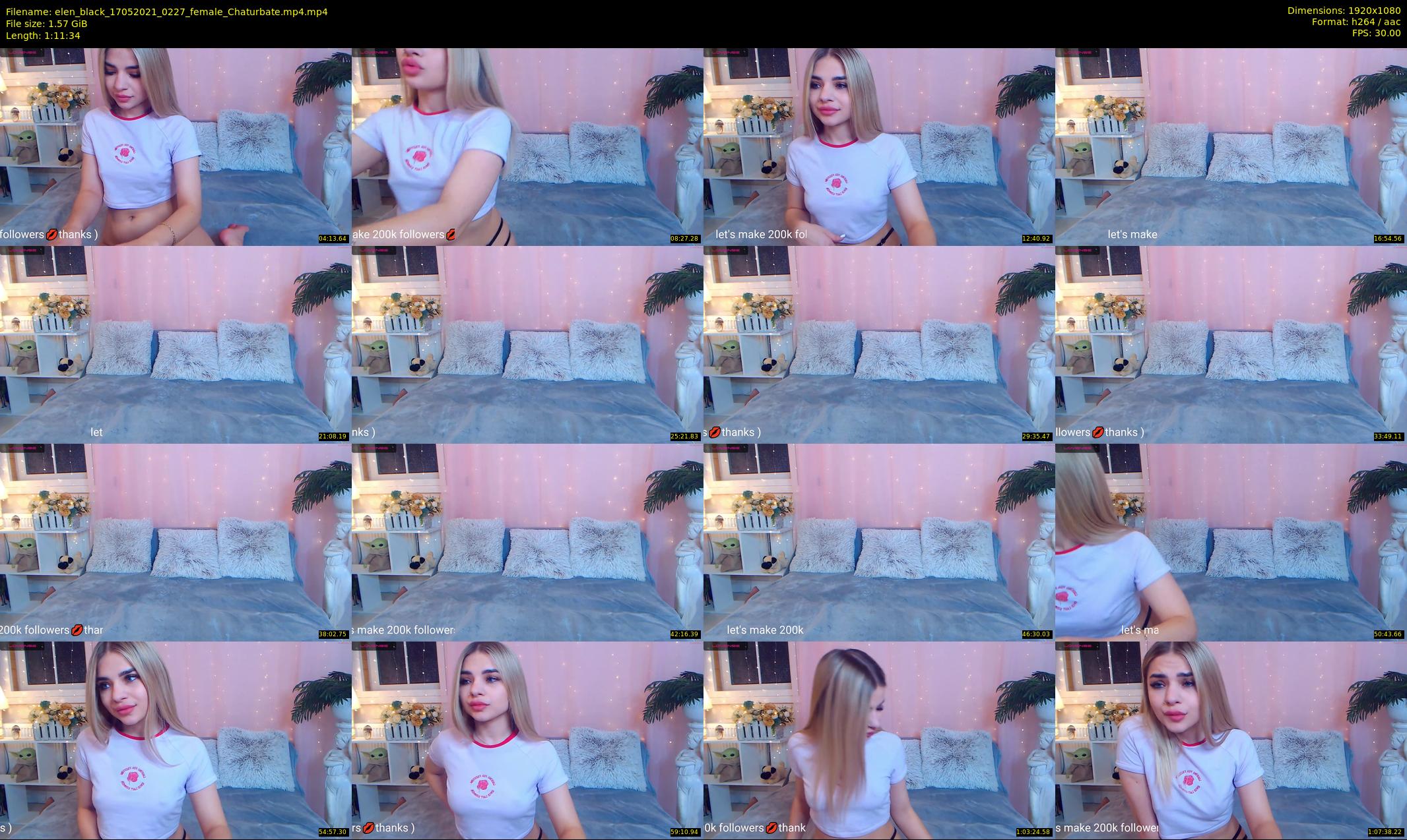 elen_black — 72 minute Chaturbate female cam show recording, 1080p, May 17, 2021