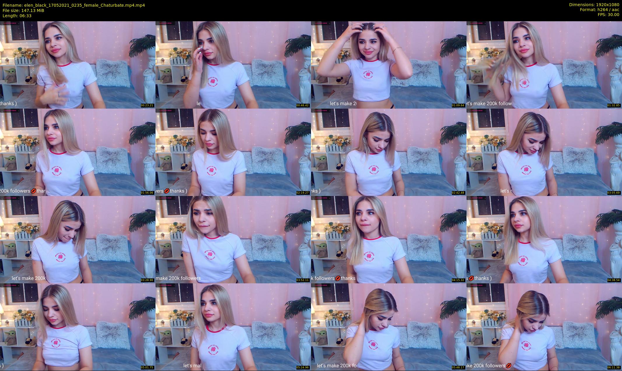elen_black — 7 minute Chaturbate female cam show recording, 1080p, May 17, 2021