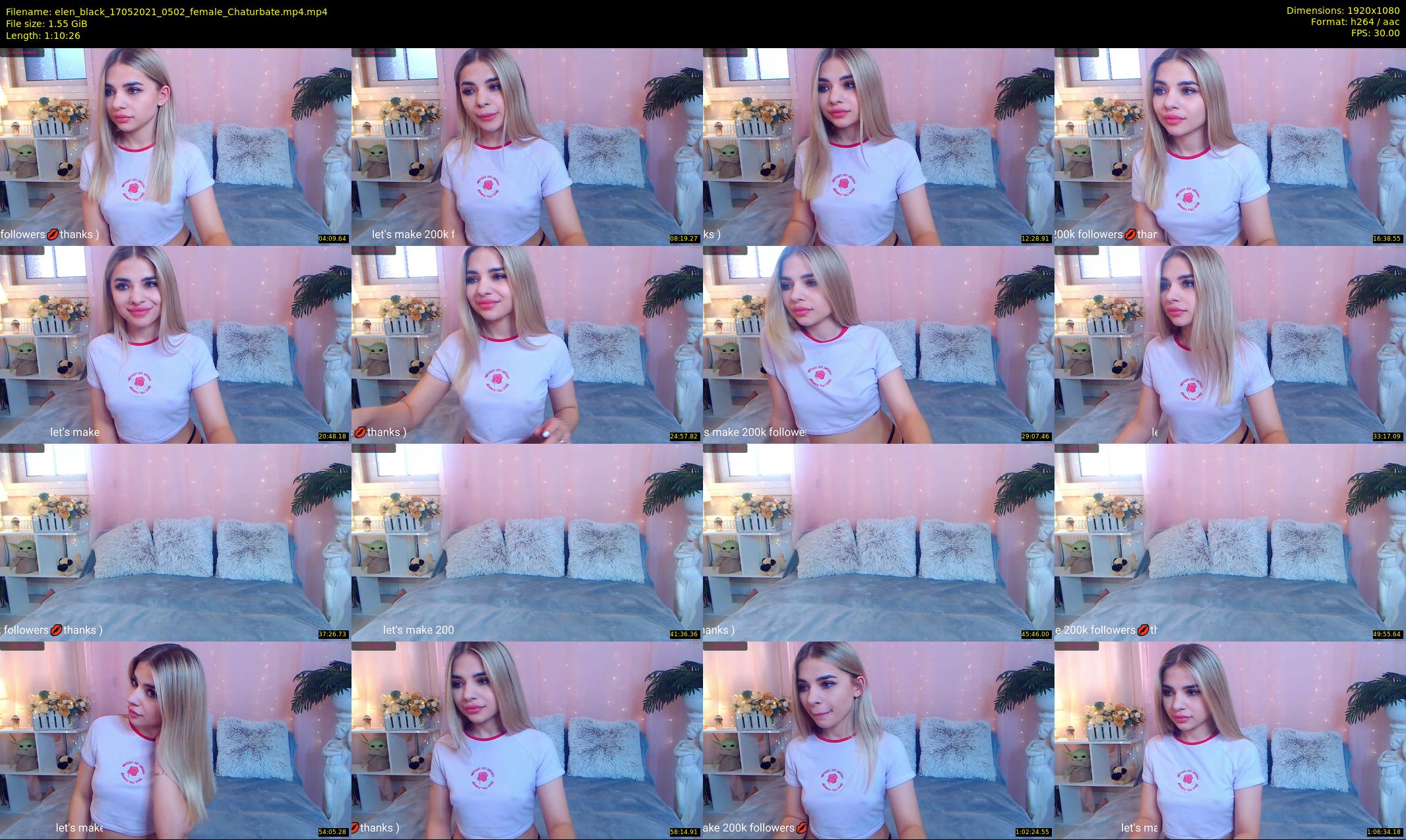 elen_black — 71 minute Chaturbate female cam show recording, 1080p, May 17, 2021