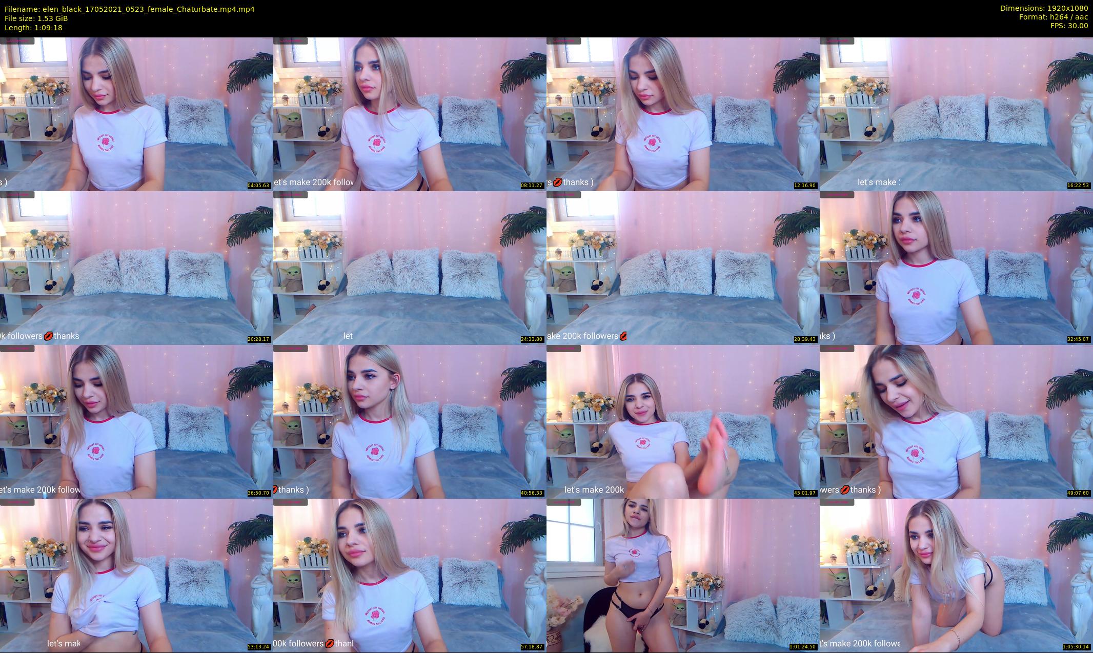 elen_black — 70 minute Chaturbate female cam show recording, 1080p, May 17, 2021