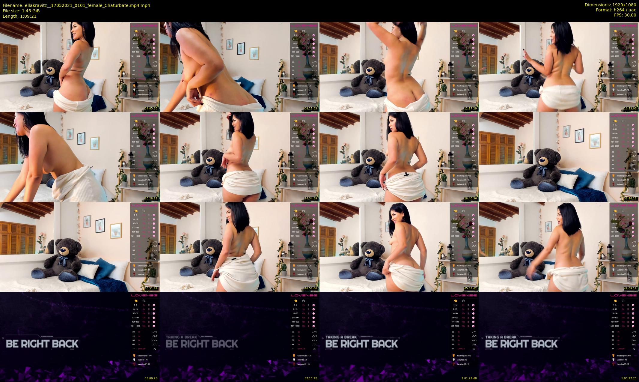 ellakravitz_ — 70 minute Chaturbate female cam show recording, 1080p, May 17, 2021