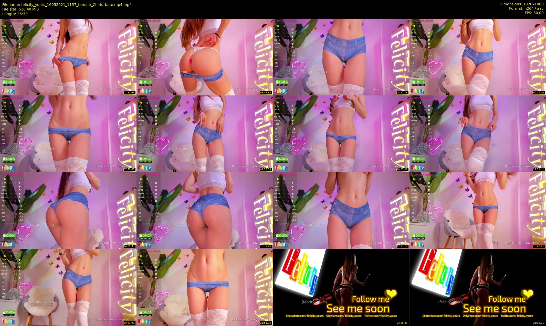 felicity_yours — 27 minute Chaturbate female cam show recording, 1080p, May 16, 2021