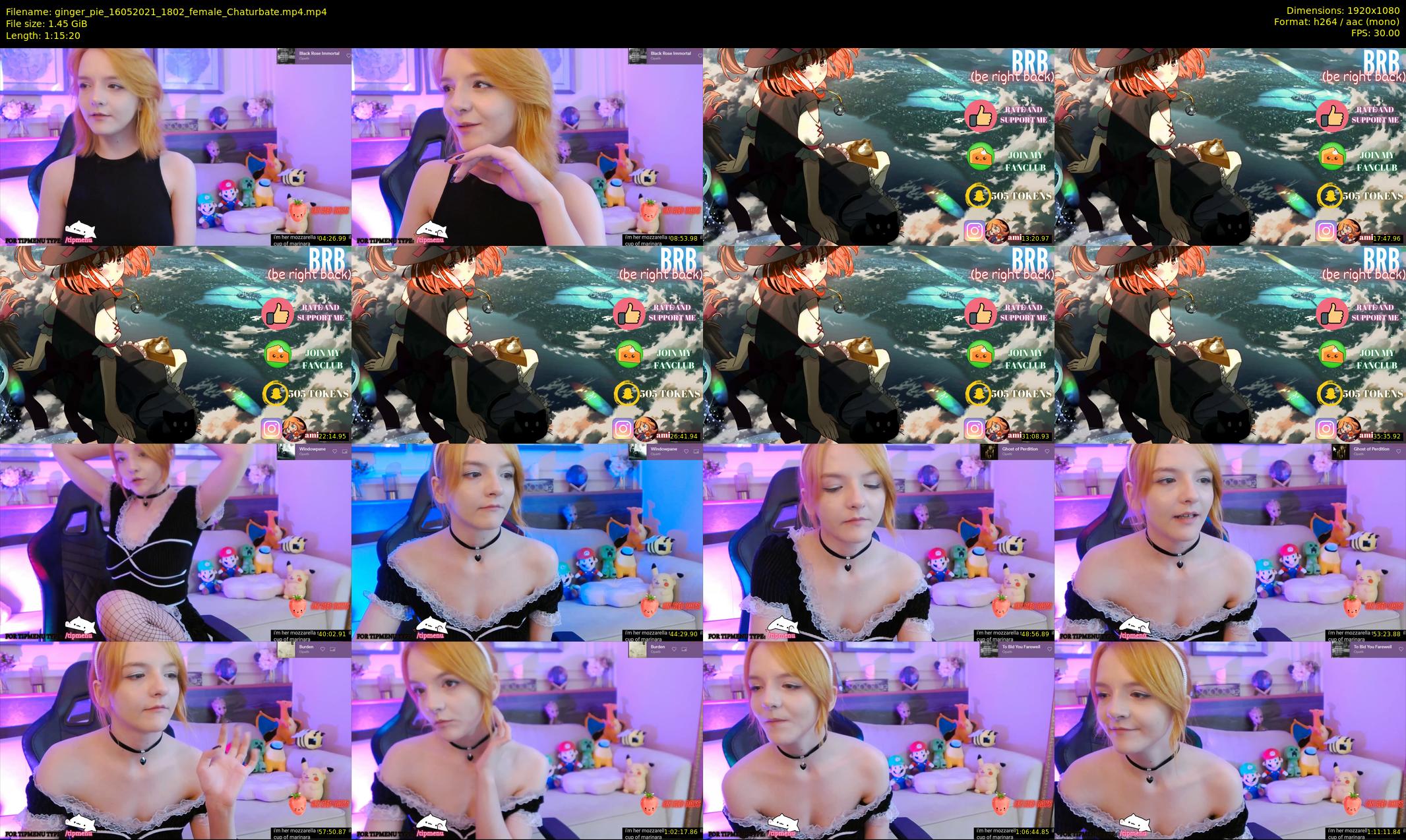 ginger_pie — 76 minute Chaturbate female cam show recording, 1080p, May 16, 2021