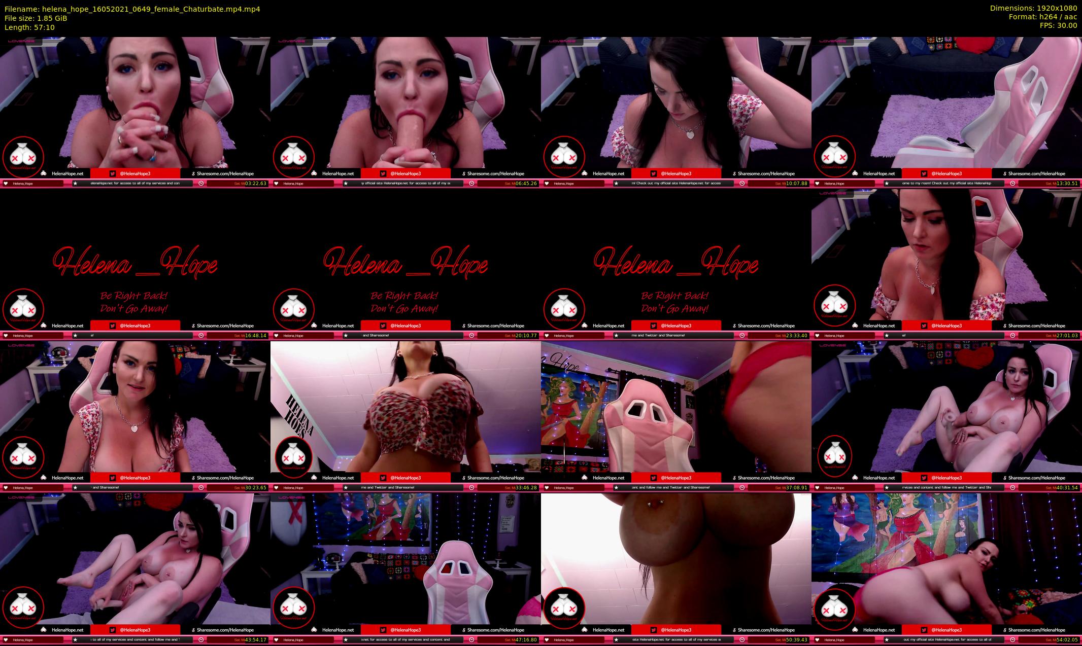 helena_hope — 58 minute Chaturbate female cam show recording, 1080p, May 16, 2021