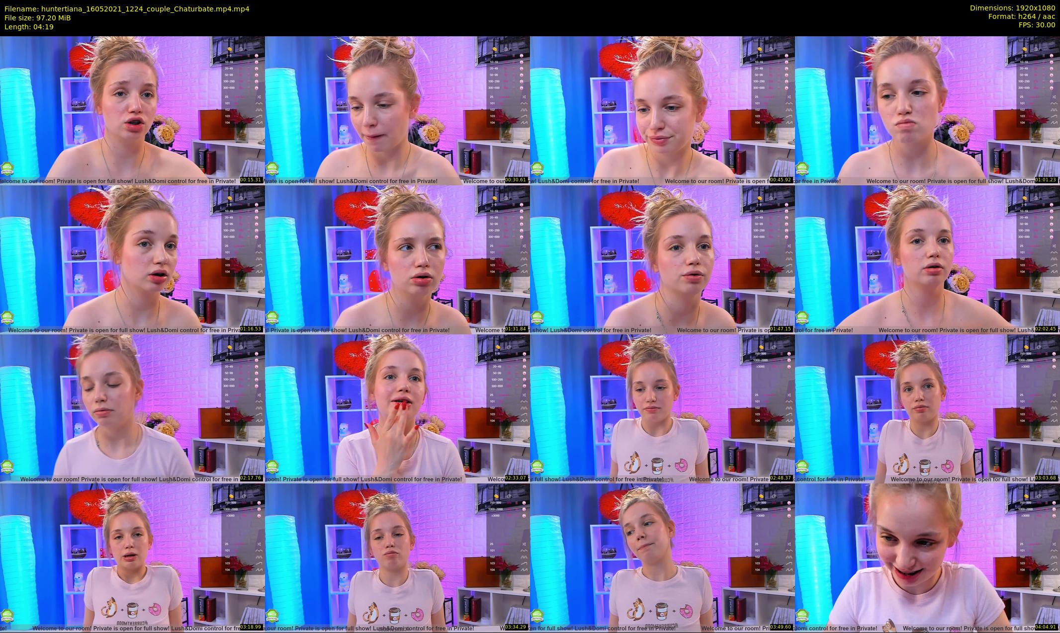huntertiana — 5 minute Chaturbate female cam show recording, 1080p, May 16, 2021