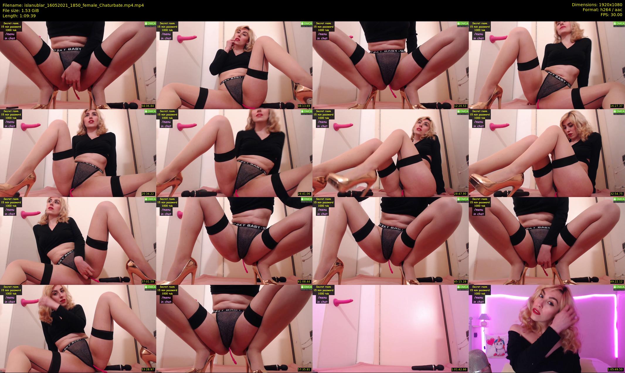 islanublar — 70 minute Chaturbate female cam show recording, 1080p, May 16, 2021