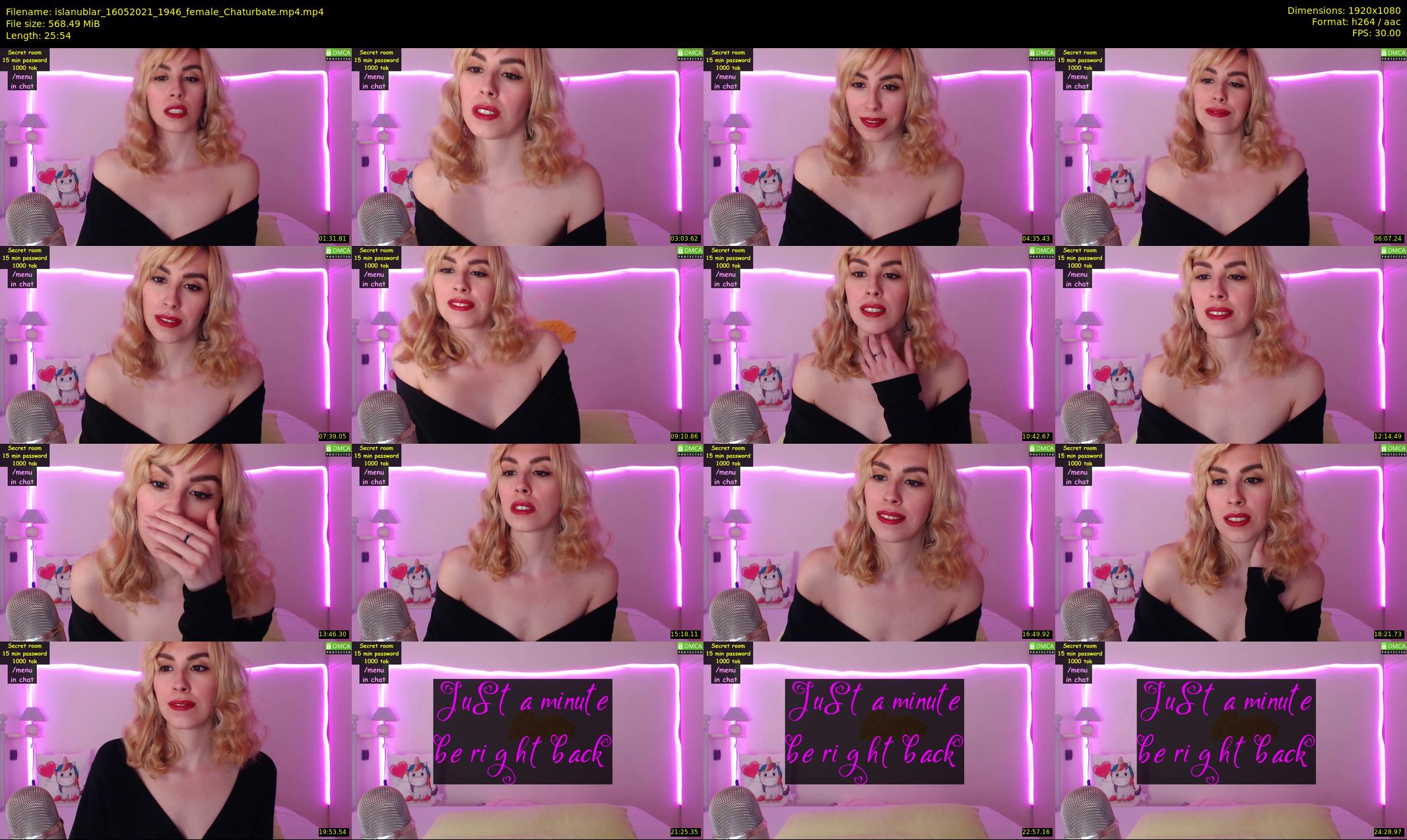 islanublar — 26 minute Chaturbate female cam show recording, 1080p, May 16, 2021