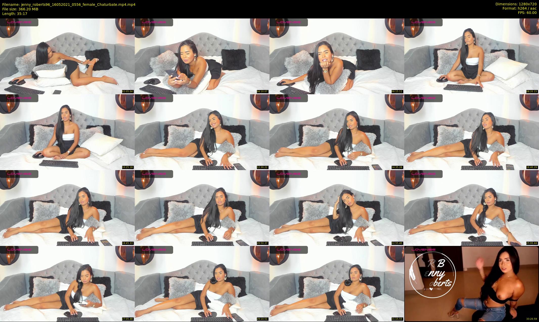 jenny_roberts96 — 36 minute Chaturbate female cam show recording, 720p, May 16, 2021