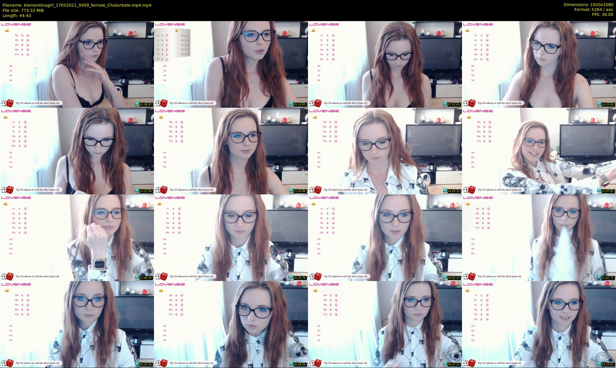 klementinagirl — 45 minute Chaturbate female cam show recording, 1080p, May 17, 2021