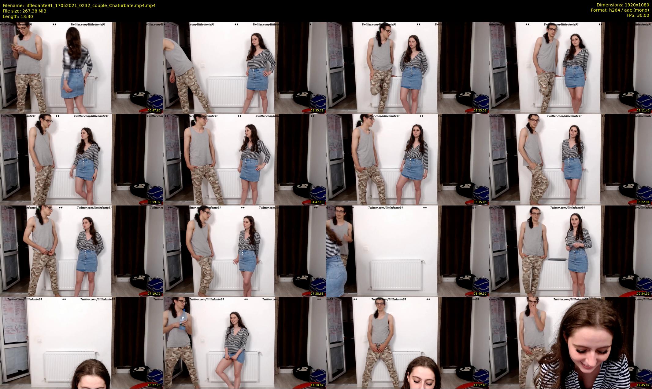 littledante91 — 14 minute Chaturbate couple cam show recording, 1080p, May 17, 2021