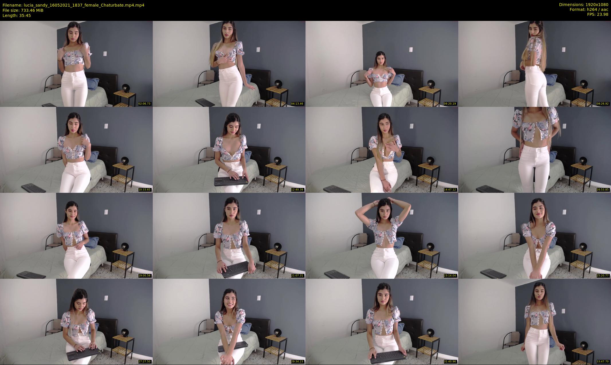 lucia_sandy — 36 minute Chaturbate female cam show recording, 1080p, May 16, 2021
