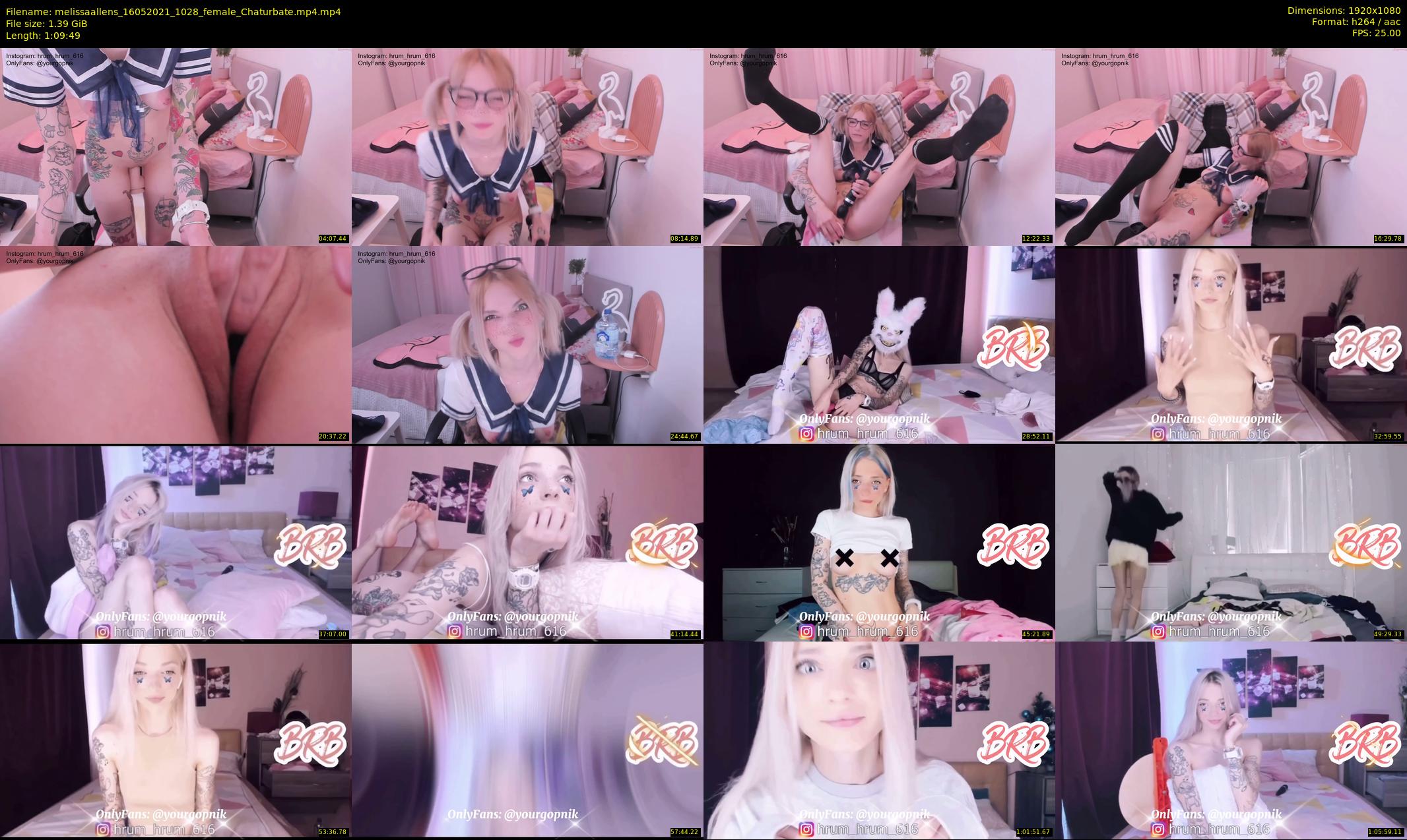 melissaallens — 70 minute Chaturbate female cam show recording, 1080p, May 16, 2021