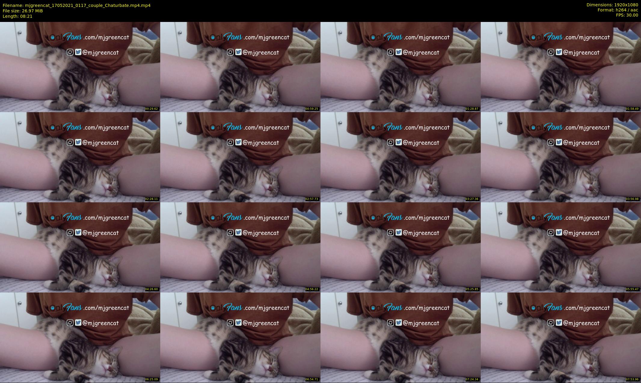 mjgreencat — 9 minute Chaturbate female cam show recording, 1080p, May 17, 2021