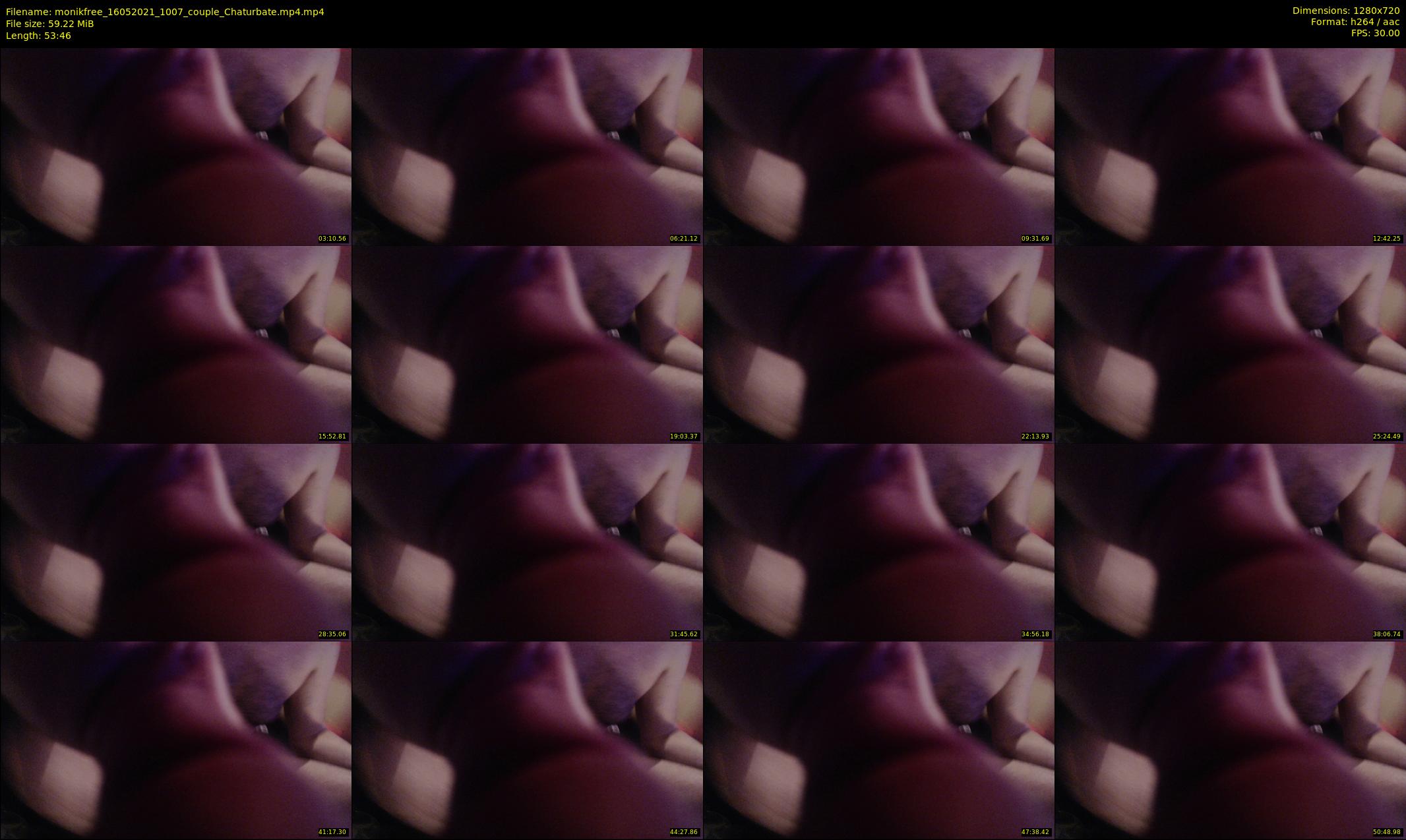 monikfree — 54 minute Chaturbate couple cam show recording, 720p, May 16, 2021
