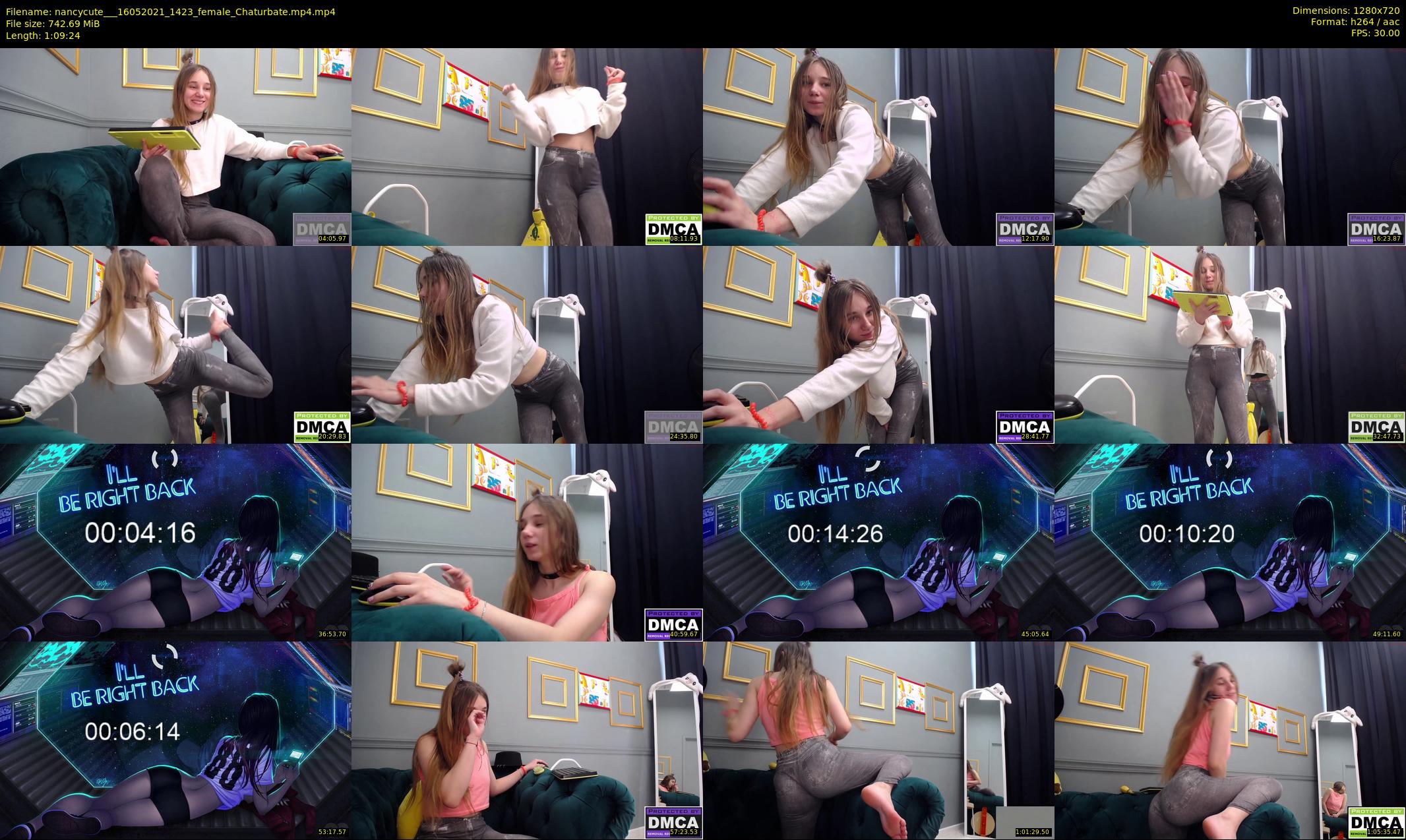 nancycute__ — 70 minute Chaturbate female cam show recording, 720p, May 16, 2021
