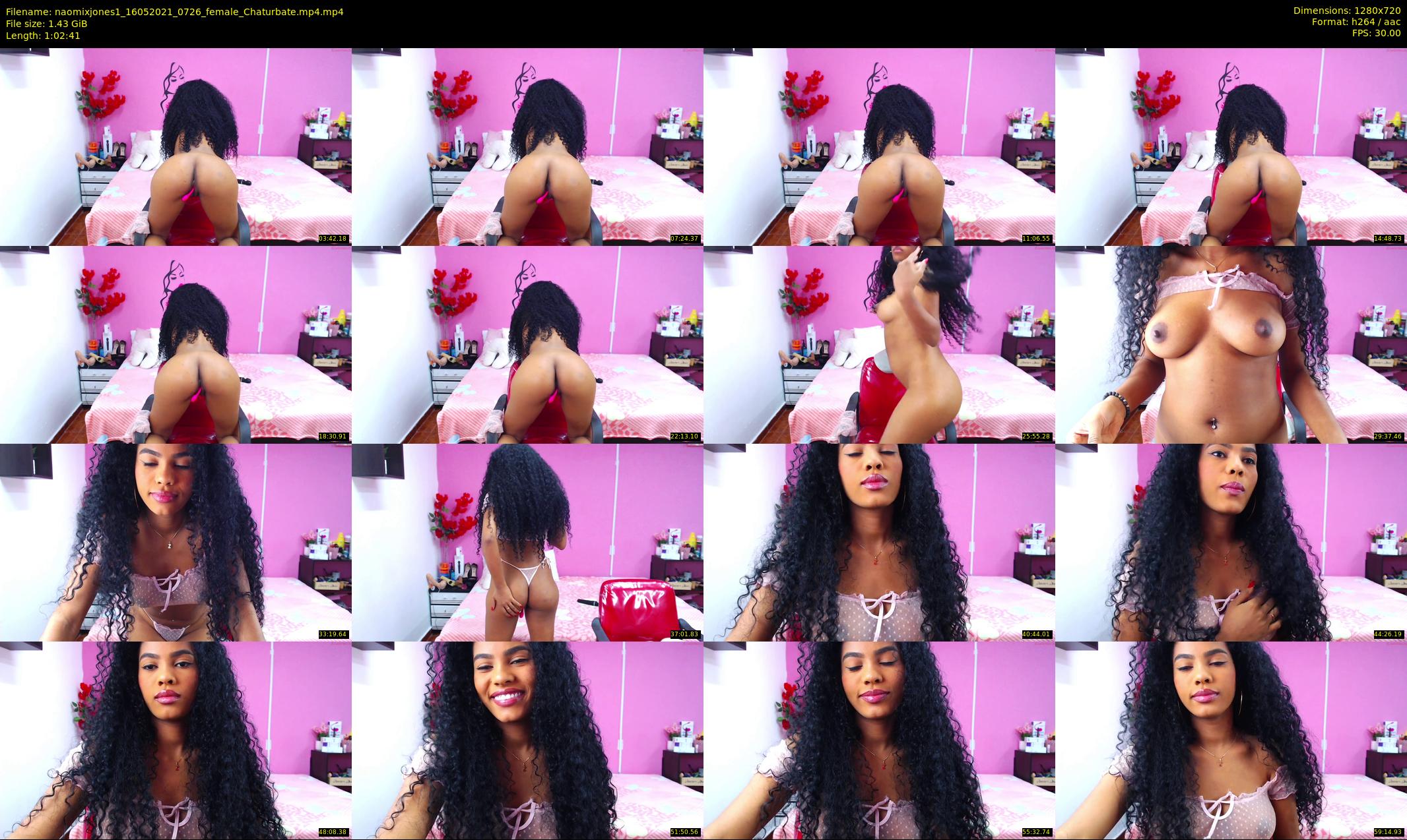 naomixjones1 — 63 minute Chaturbate female cam show recording, 720p, May 16, 2021