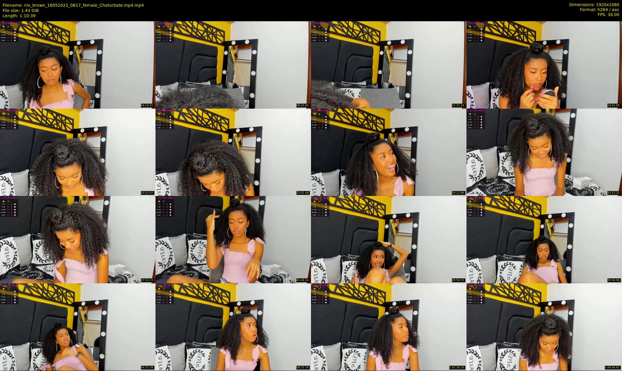 nix_brown — 71 minute Chaturbate female cam show recording, 1080p, May 16, 2021