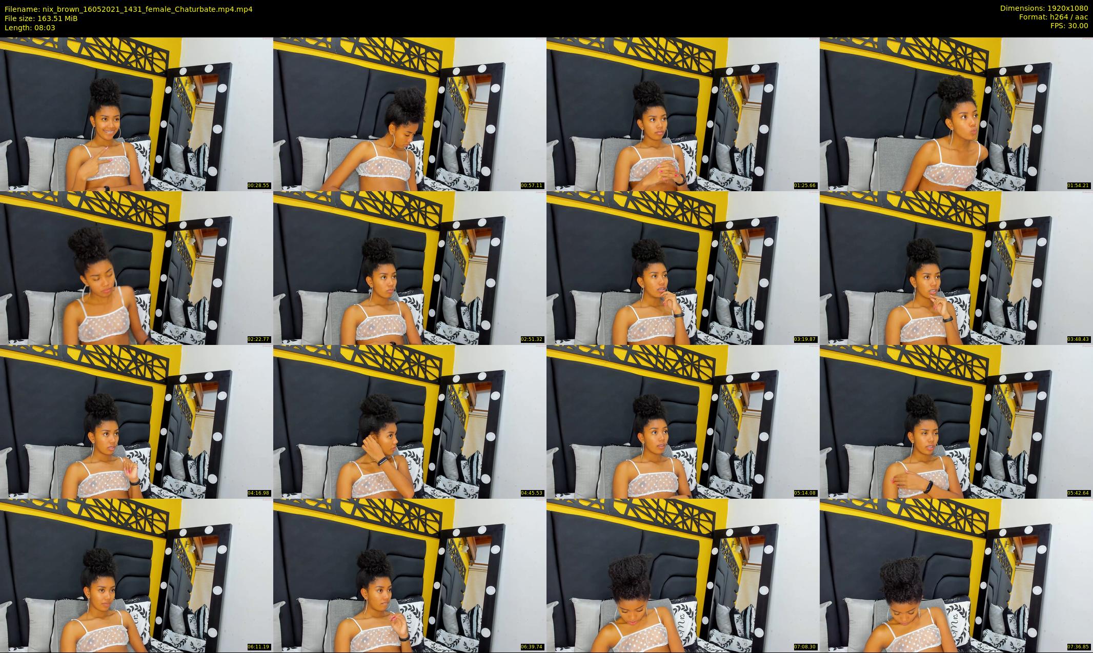 nix_brown — 9 minute Chaturbate female cam show recording, 1080p, May 16, 2021