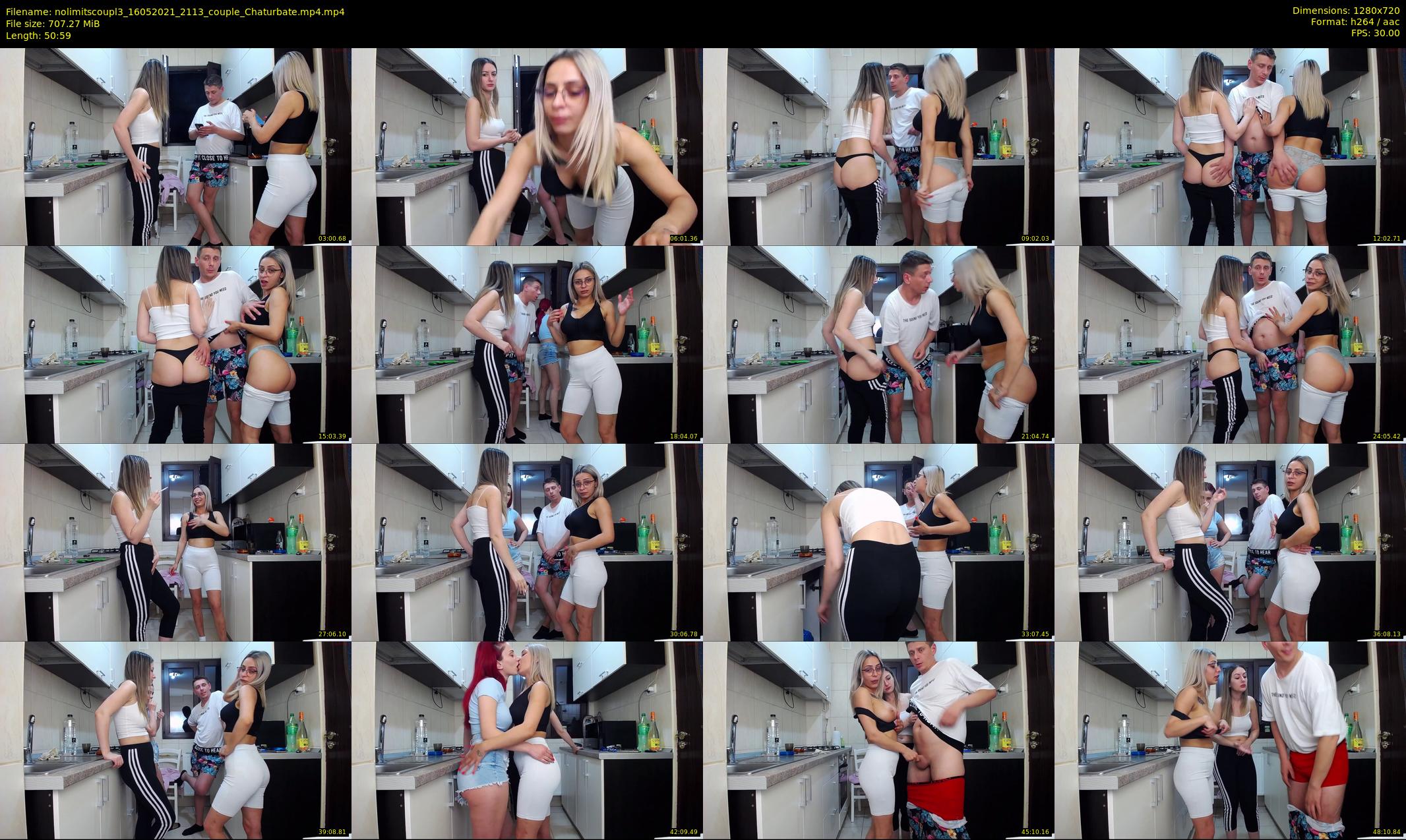 nolimitscoupl3 — 51 minute Chaturbate couple cam show recording, 720p, May 16, 2021