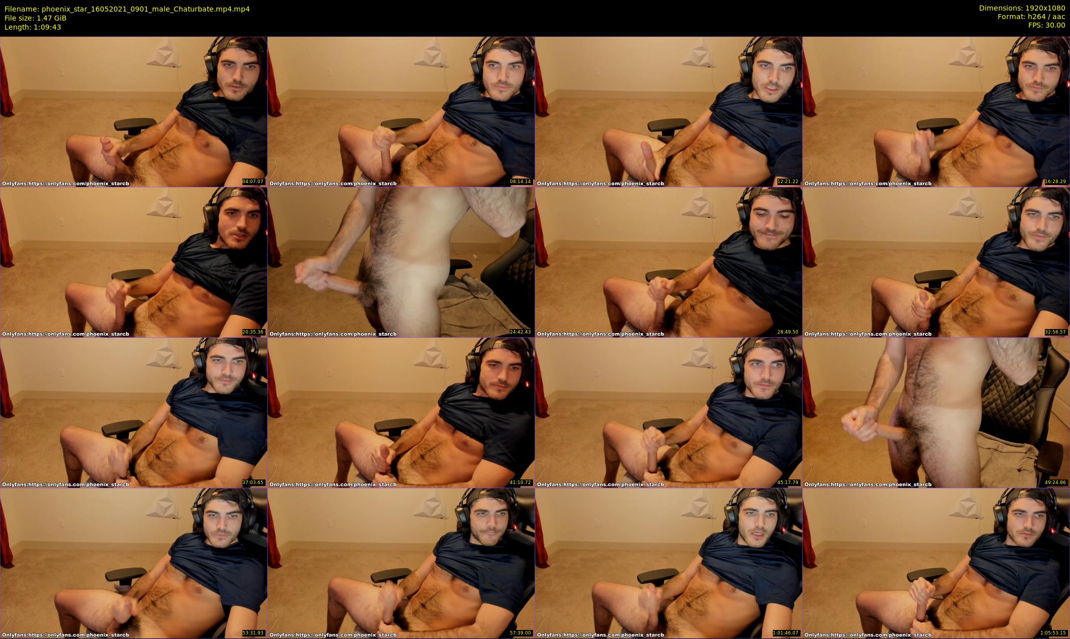 phoenix_star — 70 minute Chaturbate male cam show recording, 1080p, May 16, 2021