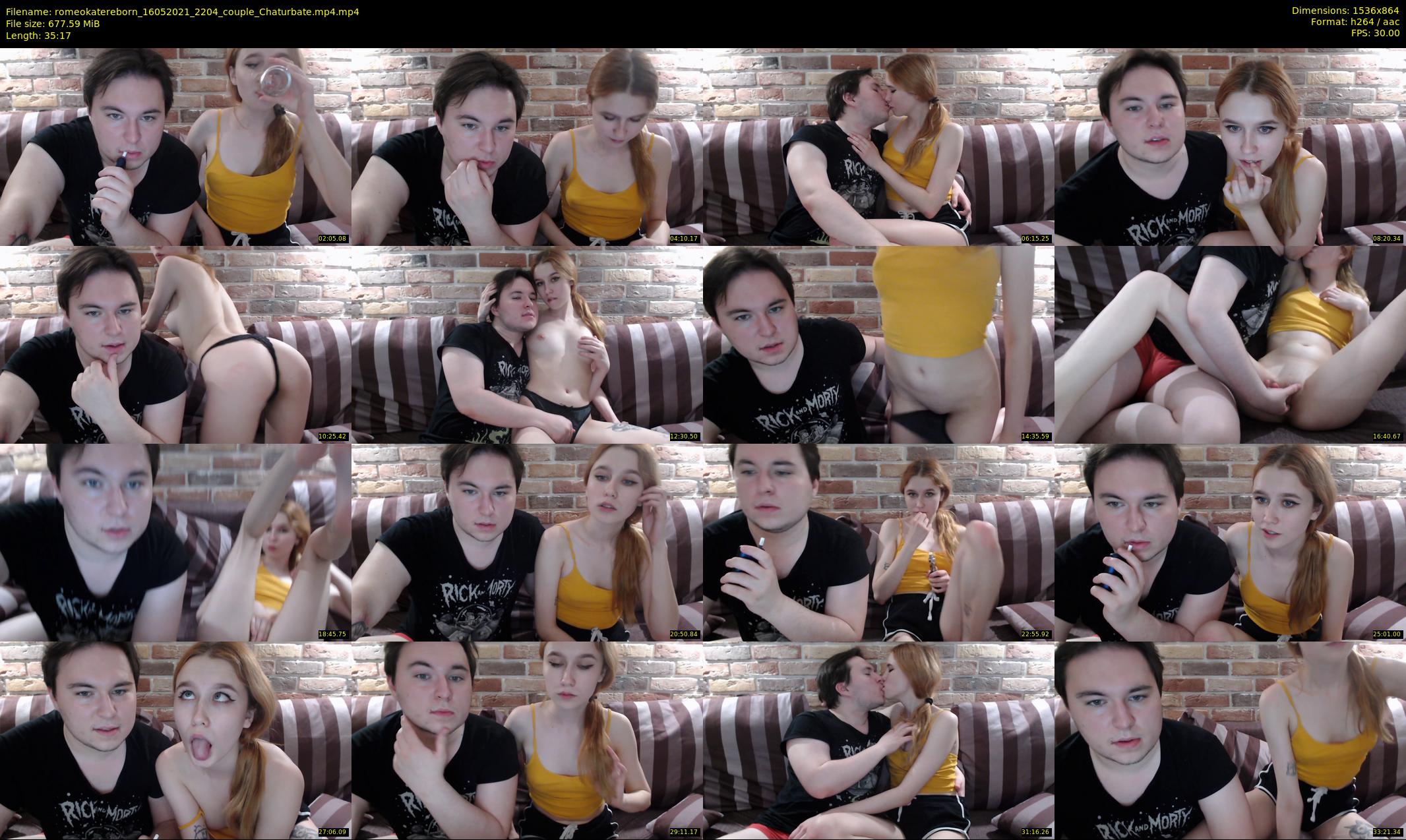 romeokatereborn — 36 minute Chaturbate couple cam show recording, 720p, May 16, 2021