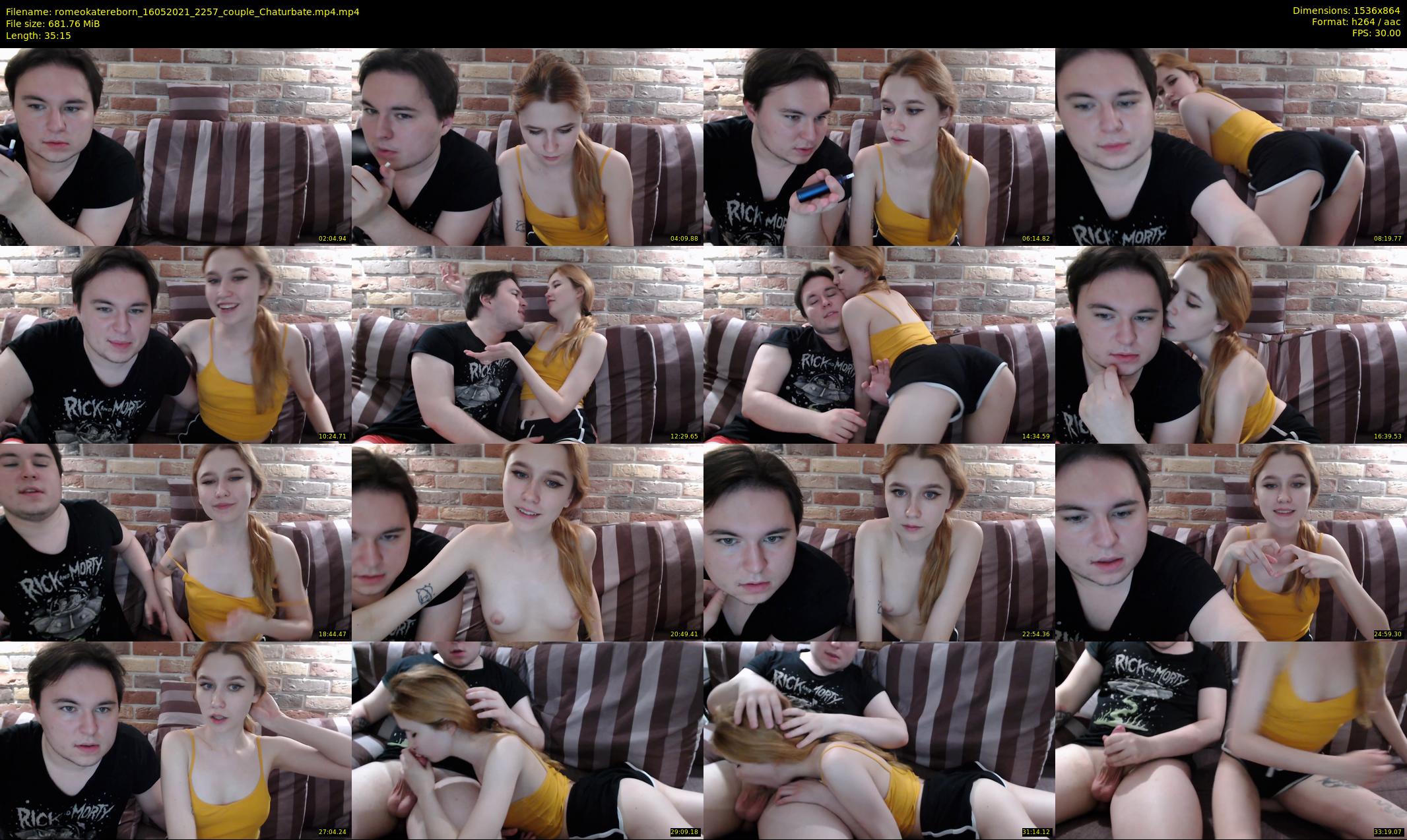 romeokatereborn — 36 minute Chaturbate couple cam show recording, 720p, May 16, 2021