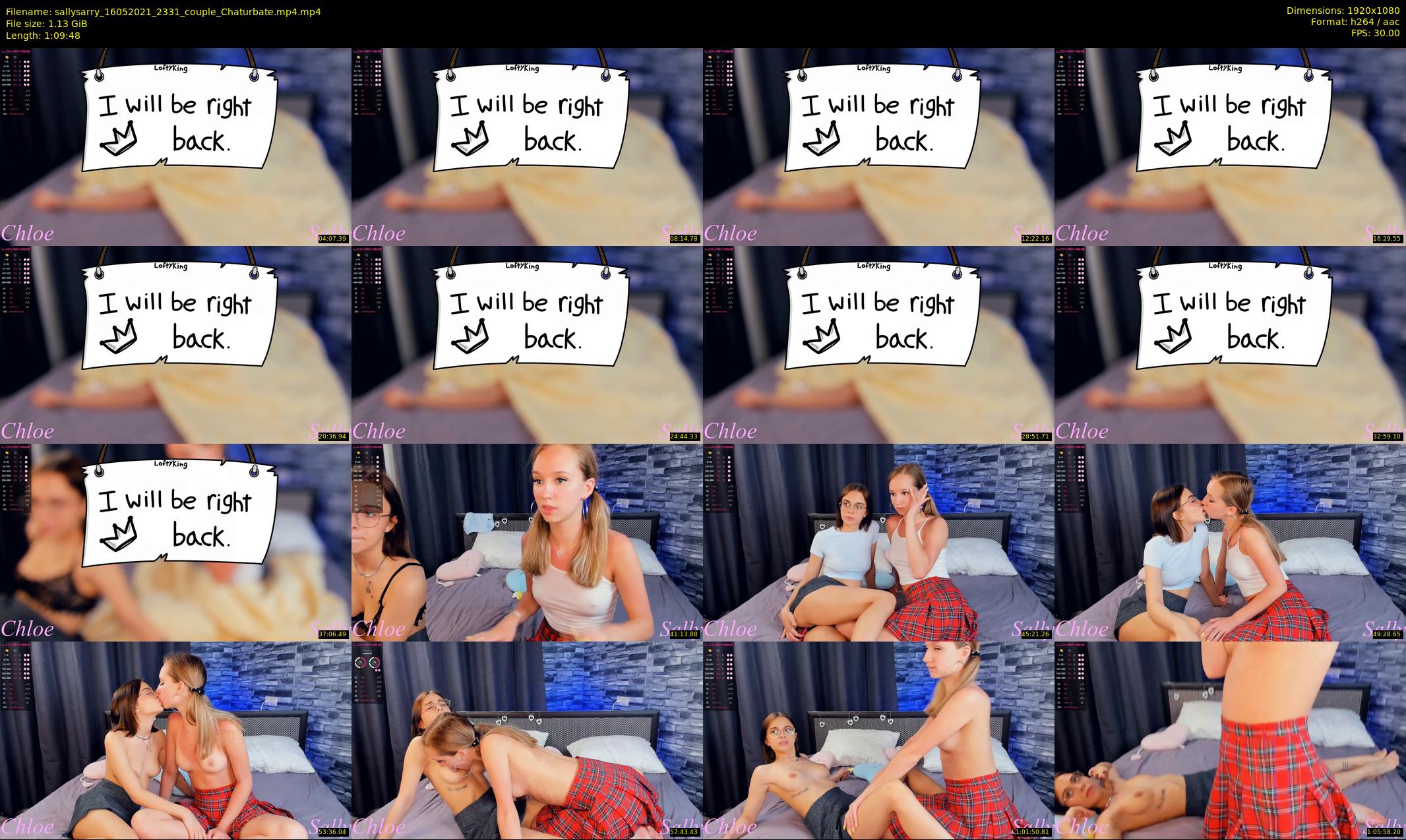 sallysarry — 70 minute Chaturbate couple cam show recording, 1080p, May 16, 2021