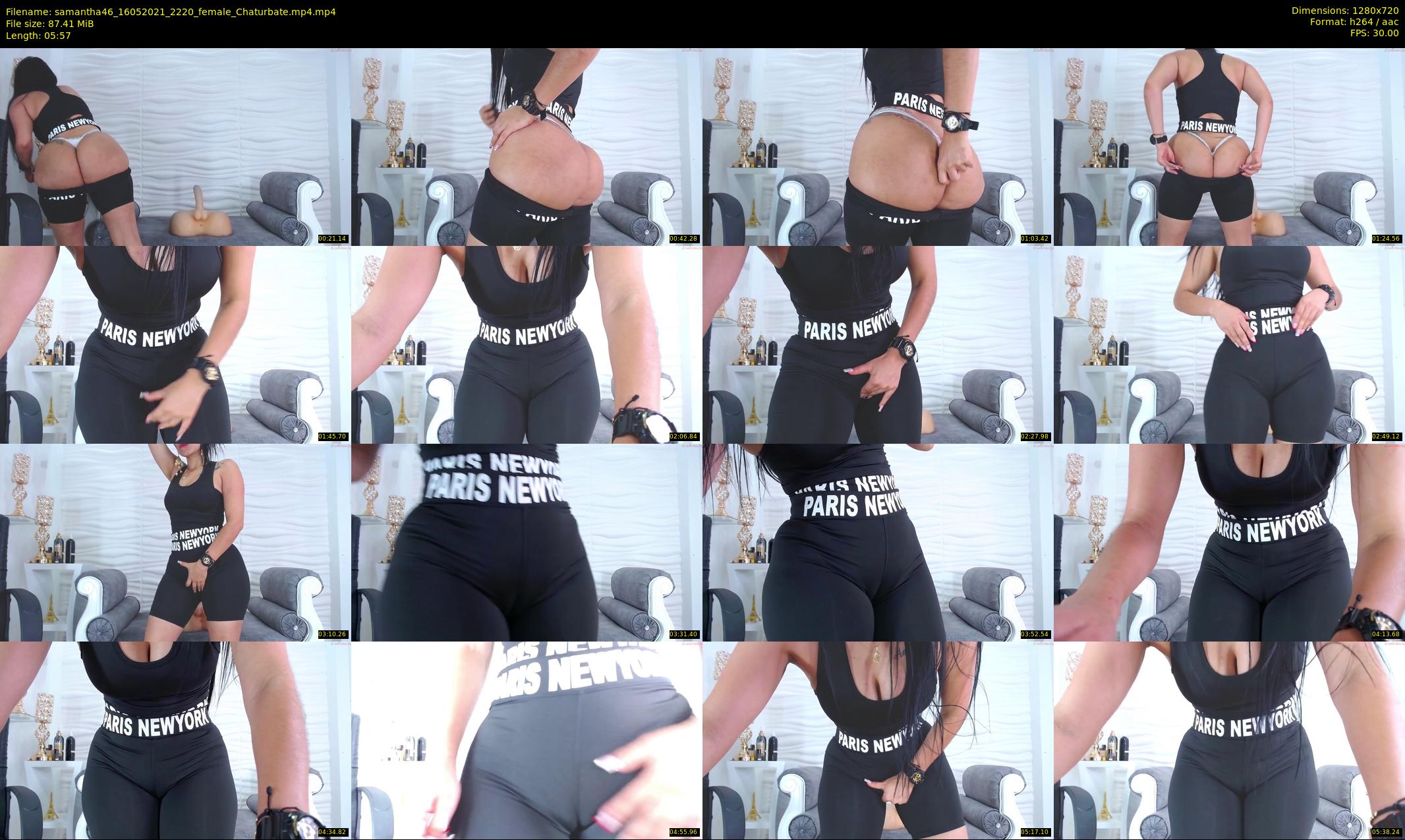 samantha46 — 6 minute Chaturbate female cam show recording, 720p, May 16, 2021