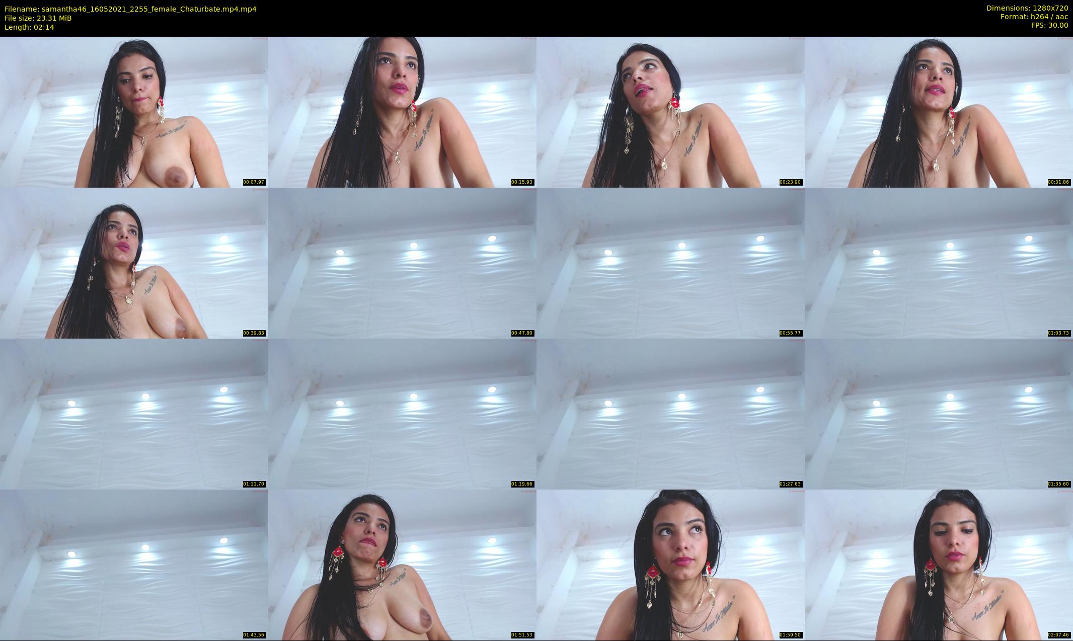 samantha46 — 3 minute Chaturbate female cam show recording, 720p, May 16, 2021