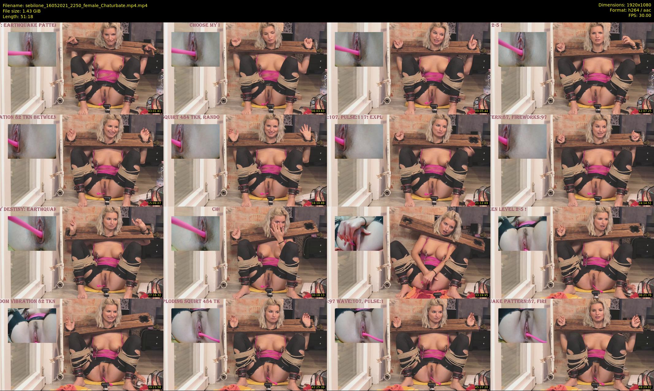 sebilone — 52 minute Chaturbate couple cam show recording, 1080p, May 16, 2021
